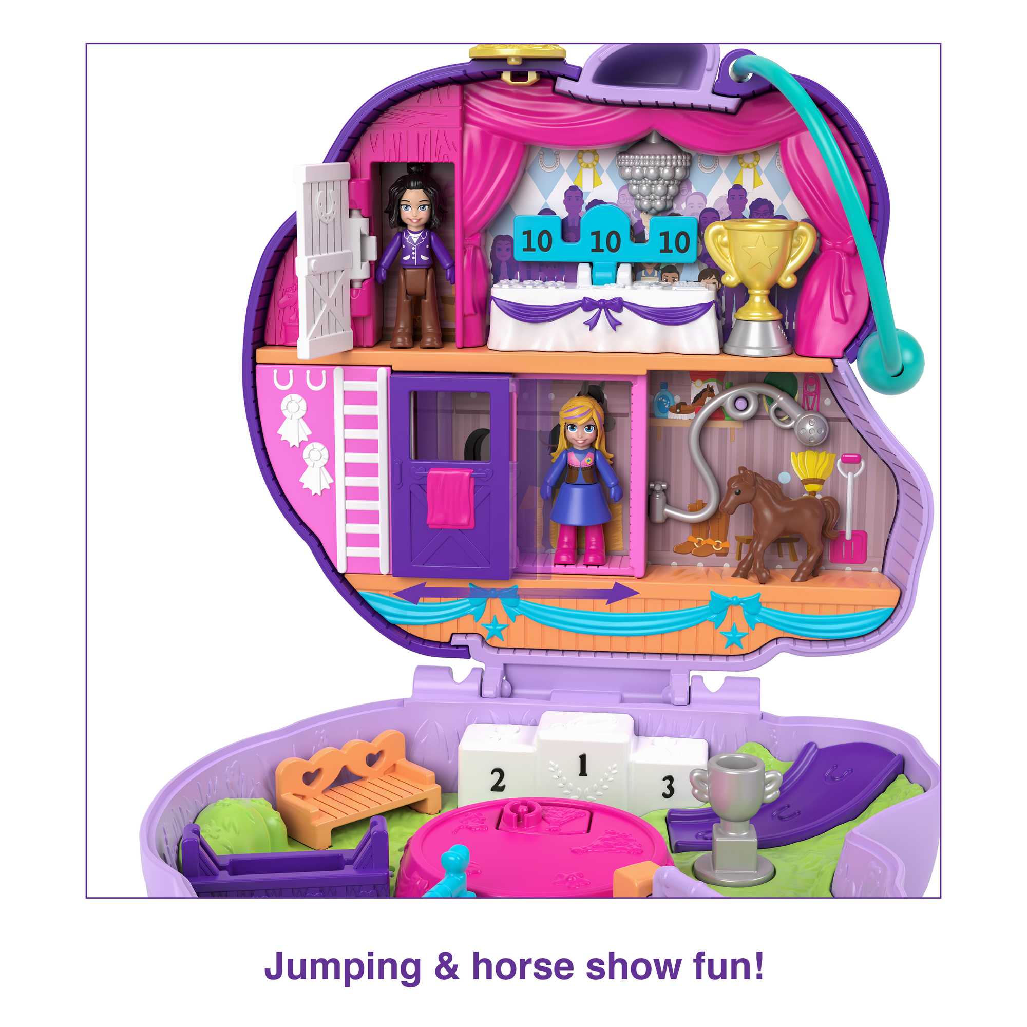 Polly Pocket Jumpin' Style Pony Compact - Image 4