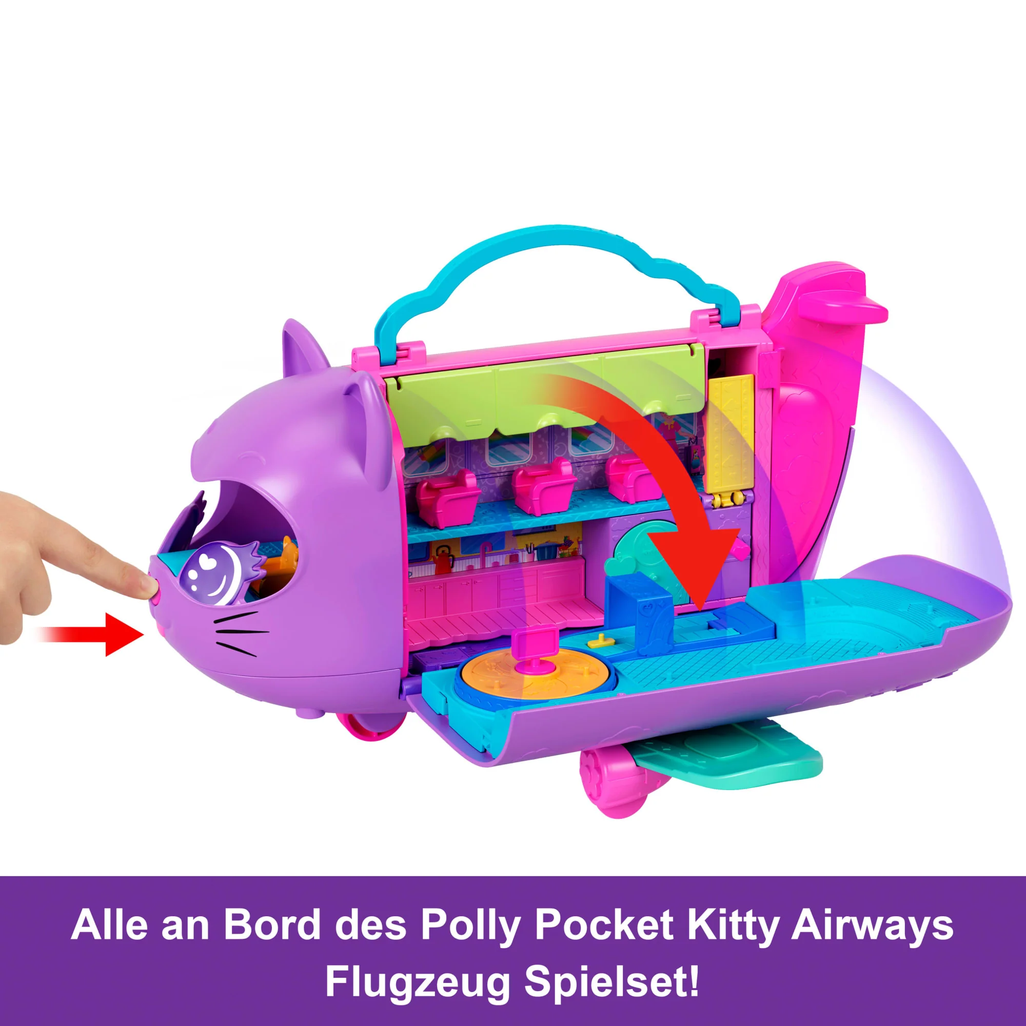 Polly Pocket Kätzchen Flugzeug - Image 3