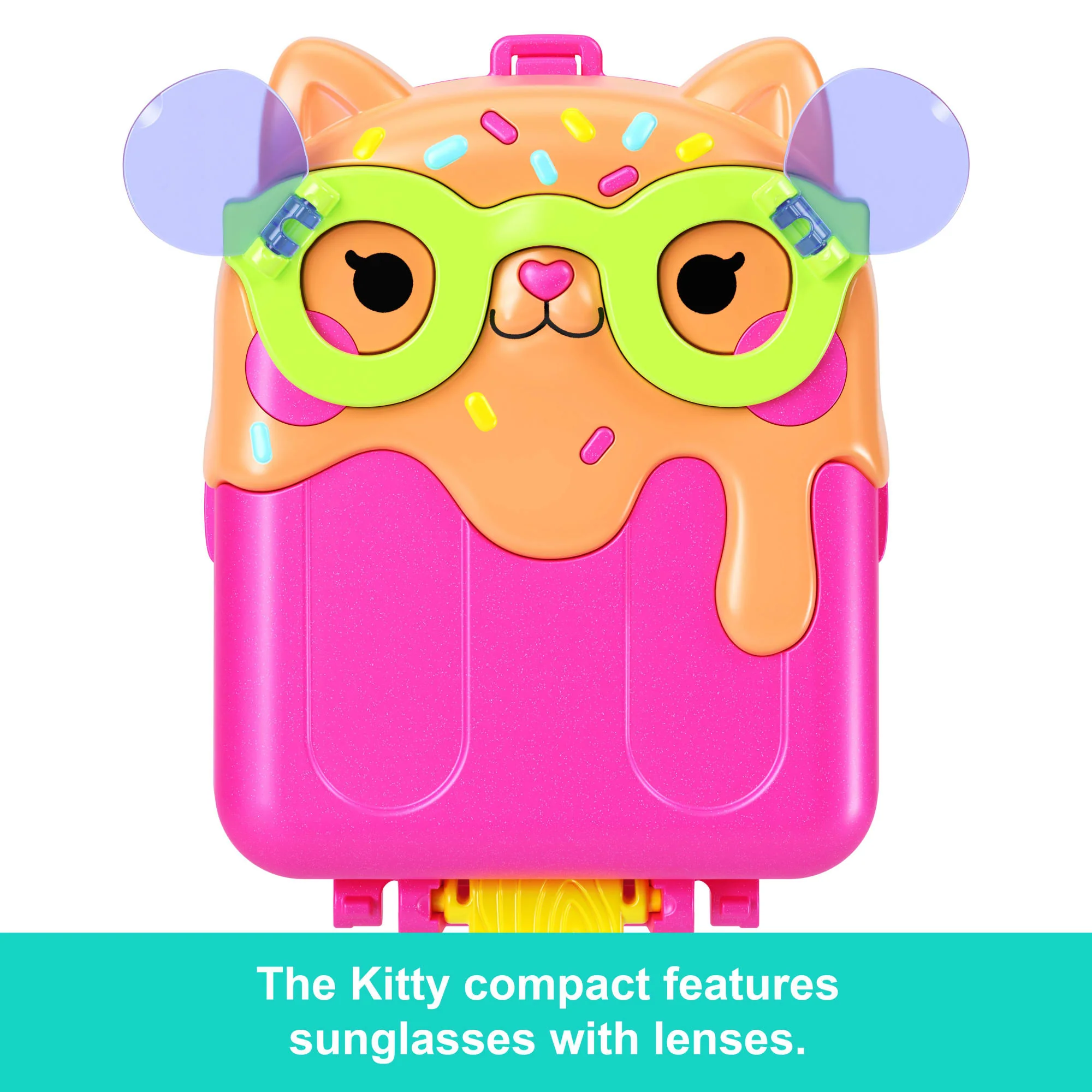 Polly Pocket Kitty Popsicle Resort Compact Playset With 1 Micro Doll And Pet Puppy, Travel Toy With Themed Accessories - Image 3