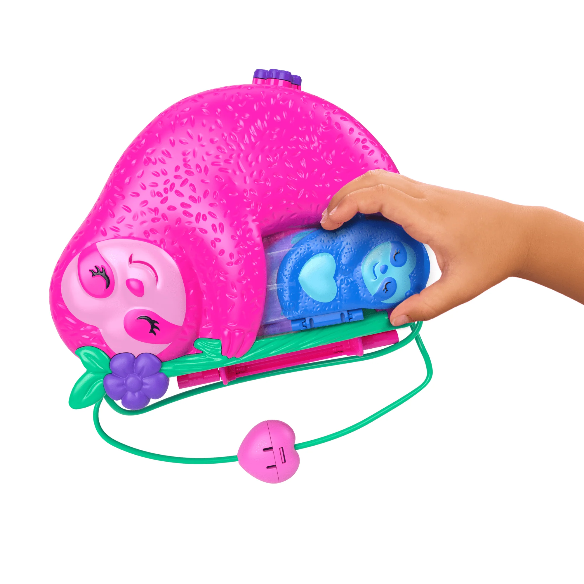 Polly Pocket Kompaktowa Torebka Rodzina Leniwców Zestaw - Image 3