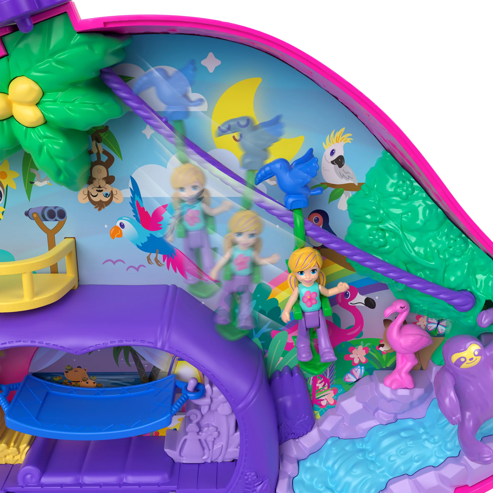 Polly Pocket Kompaktowa Torebka Rodzina Leniwców Zestaw - Image 5