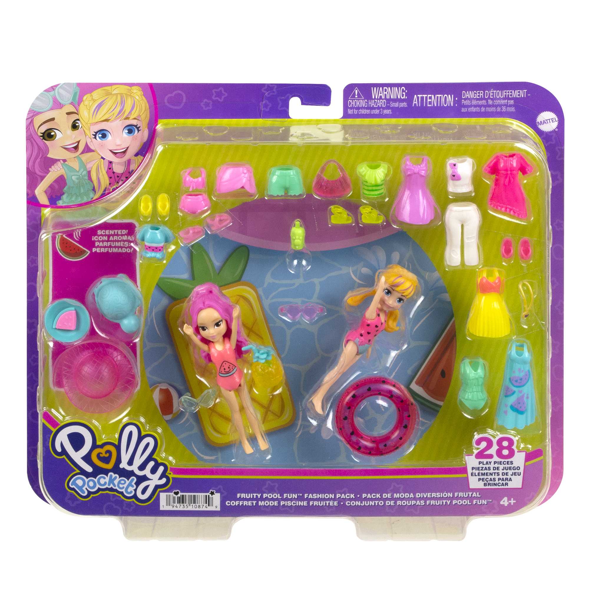 Polly Pocket Κούκλες Και Αξεσουάρ, 2 Κούκλες Με 25 Αξεσουάρ - Image 4