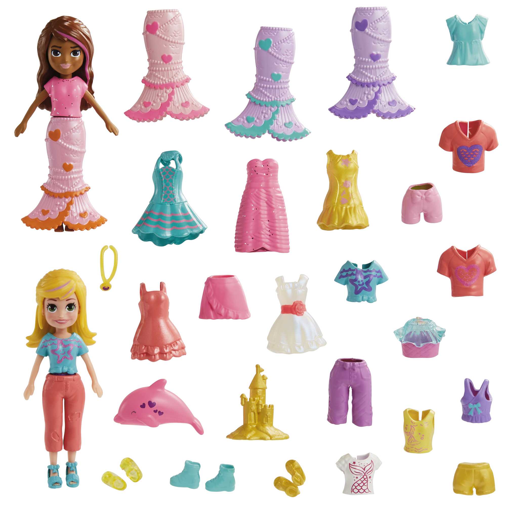 Polly Pocket Κούκλες Και Αξεσουάρ, 2 Κούκλες Με 25 Αξεσουάρ - Image 5