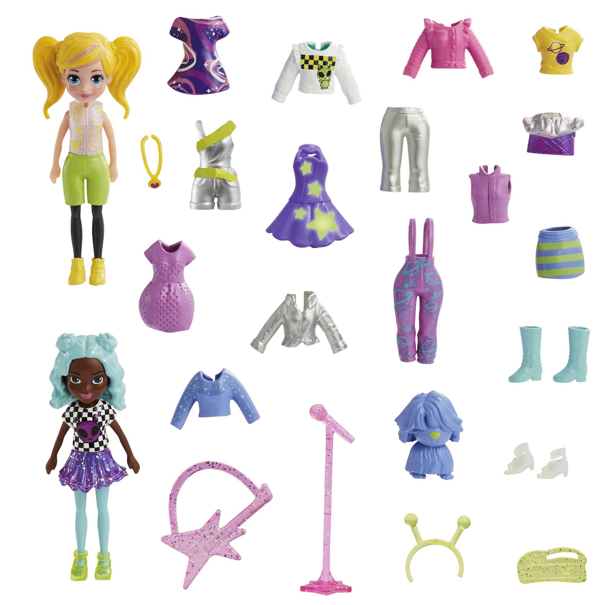Polly Pocket Κούκλες Και Αξεσουάρ, 2 Κούκλες Με 25 Αξεσουάρ - Image 9