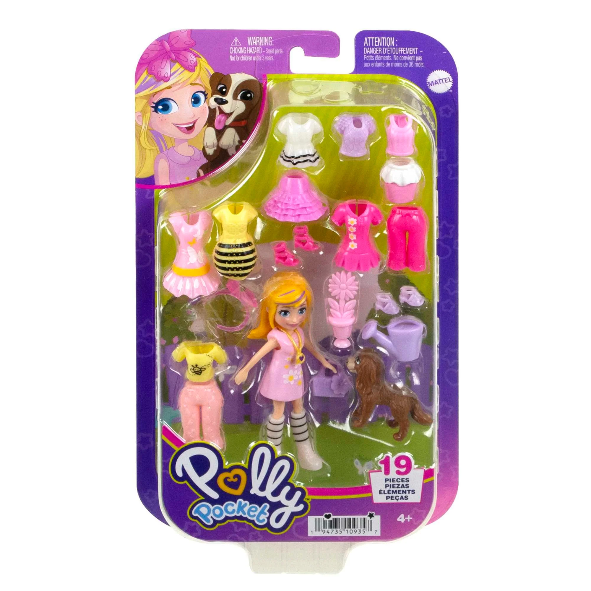 Polly Pocket Κούκλες Και Αξεσουάρ, Με Κούκλα Polly 7,6 Εκ. Και 18 Θεματικά Αξεσουάρ - Image 2