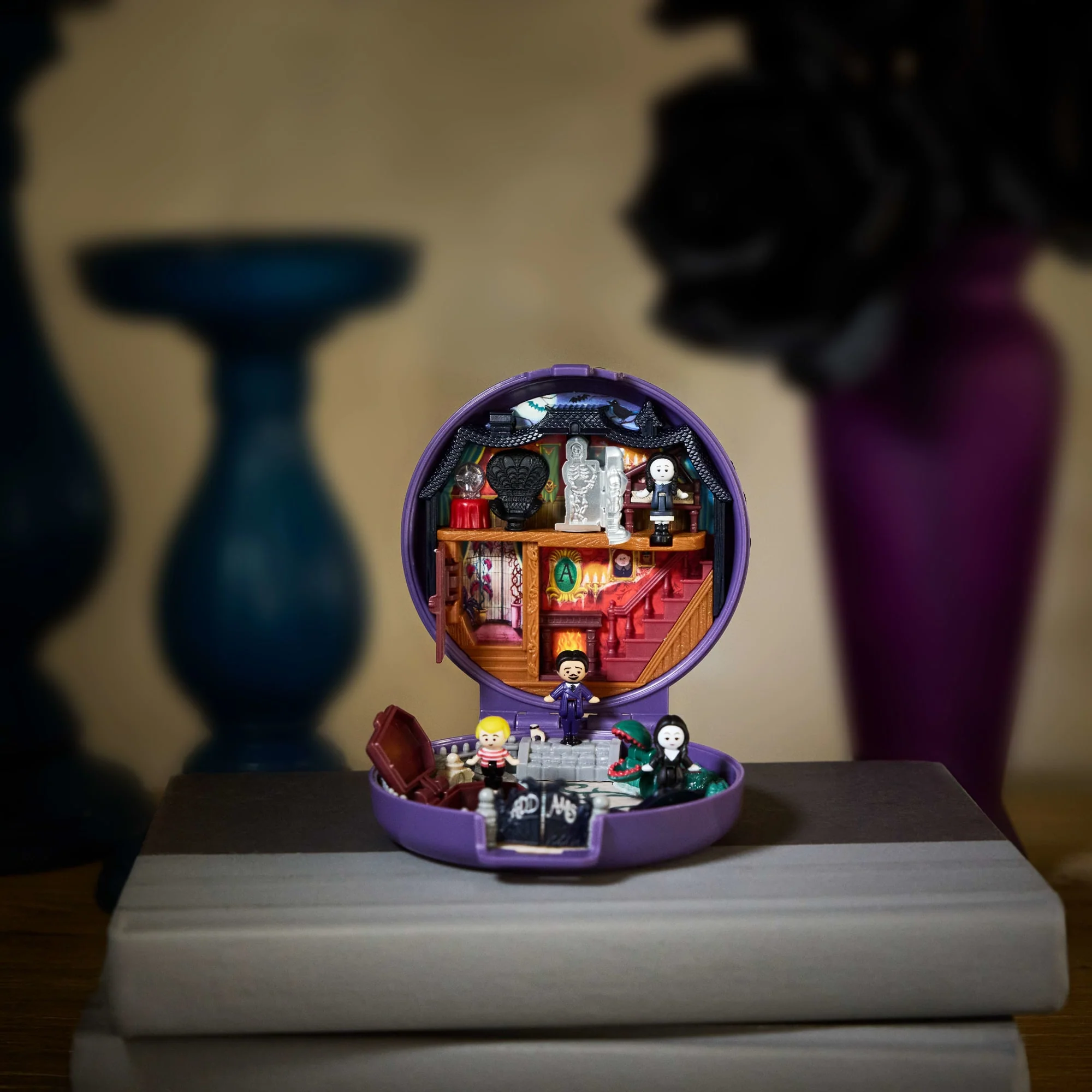 Polly Pocket-La Famille Addams-Coffret Édition Spéciale Avec Figurines - Image 4