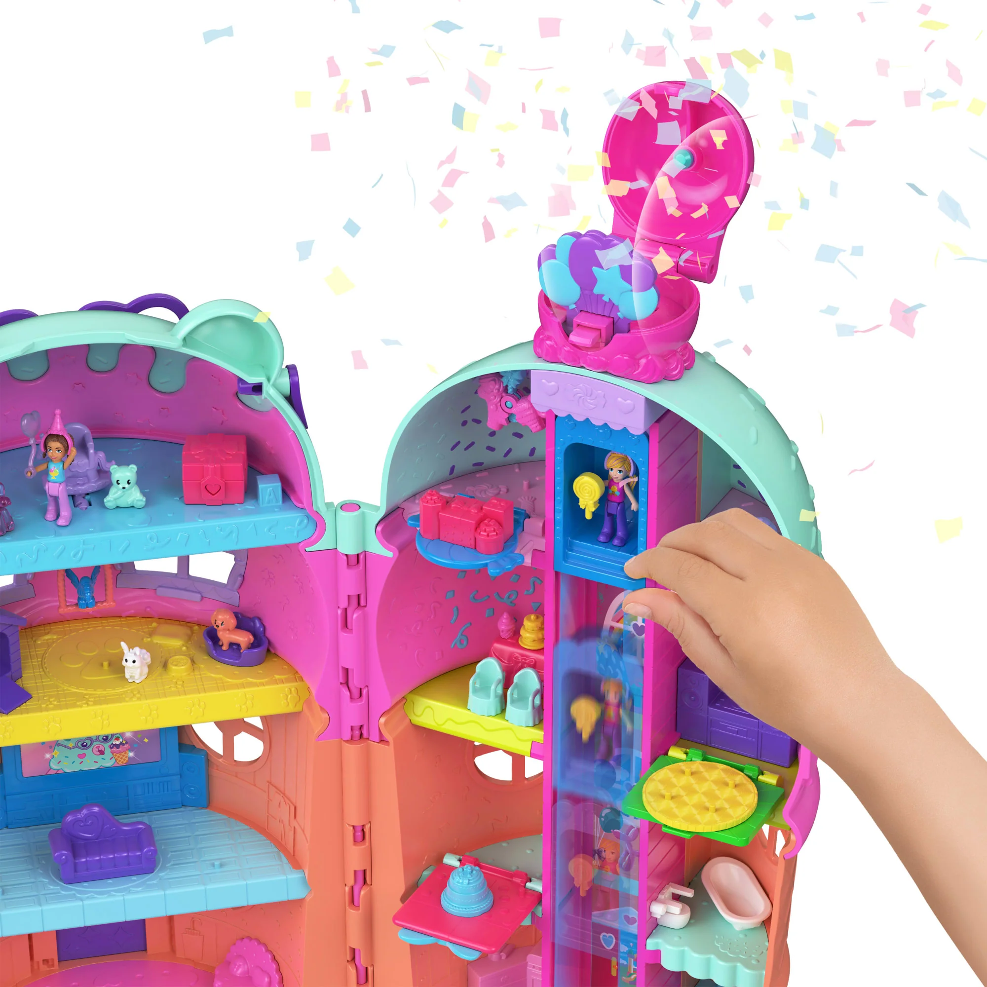 Polly Pocket Lodowy deser – Domek do zabawy Zestaw, 2 mikro lalki i akcesoria Zabawka 4+ - Image 3