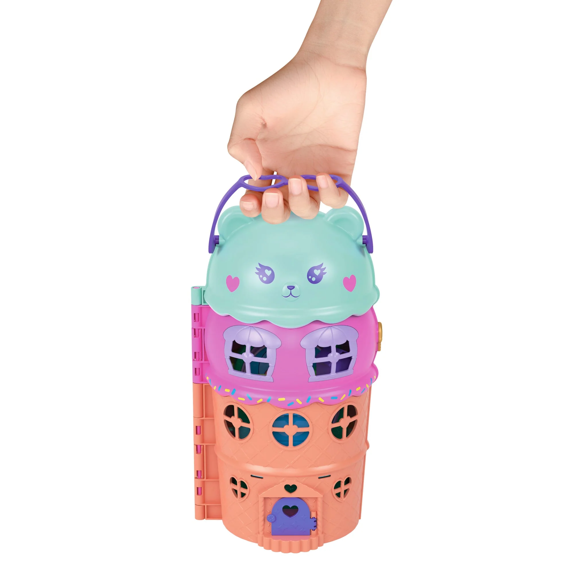 Polly Pocket Lodowy deser – Domek do zabawy Zestaw, 2 mikro lalki i akcesoria Zabawka 4+ - Image 4