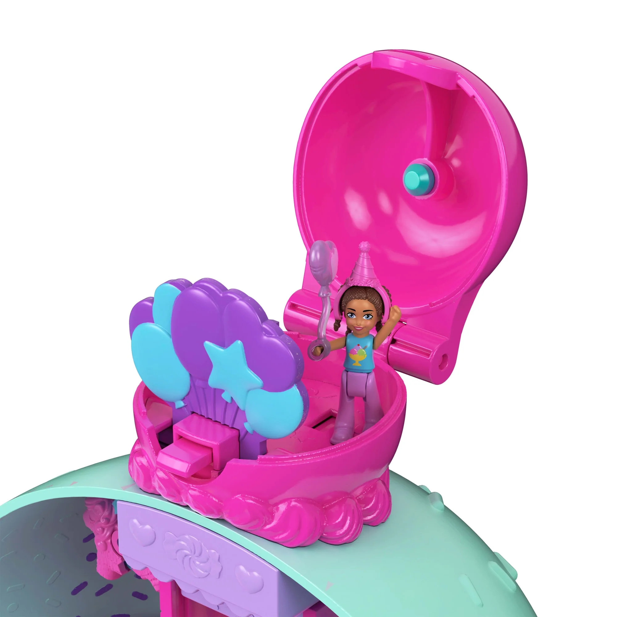 Polly Pocket Lodowy deser – Domek do zabawy Zestaw, 2 mikro lalki i akcesoria Zabawka 4+ - Image 5