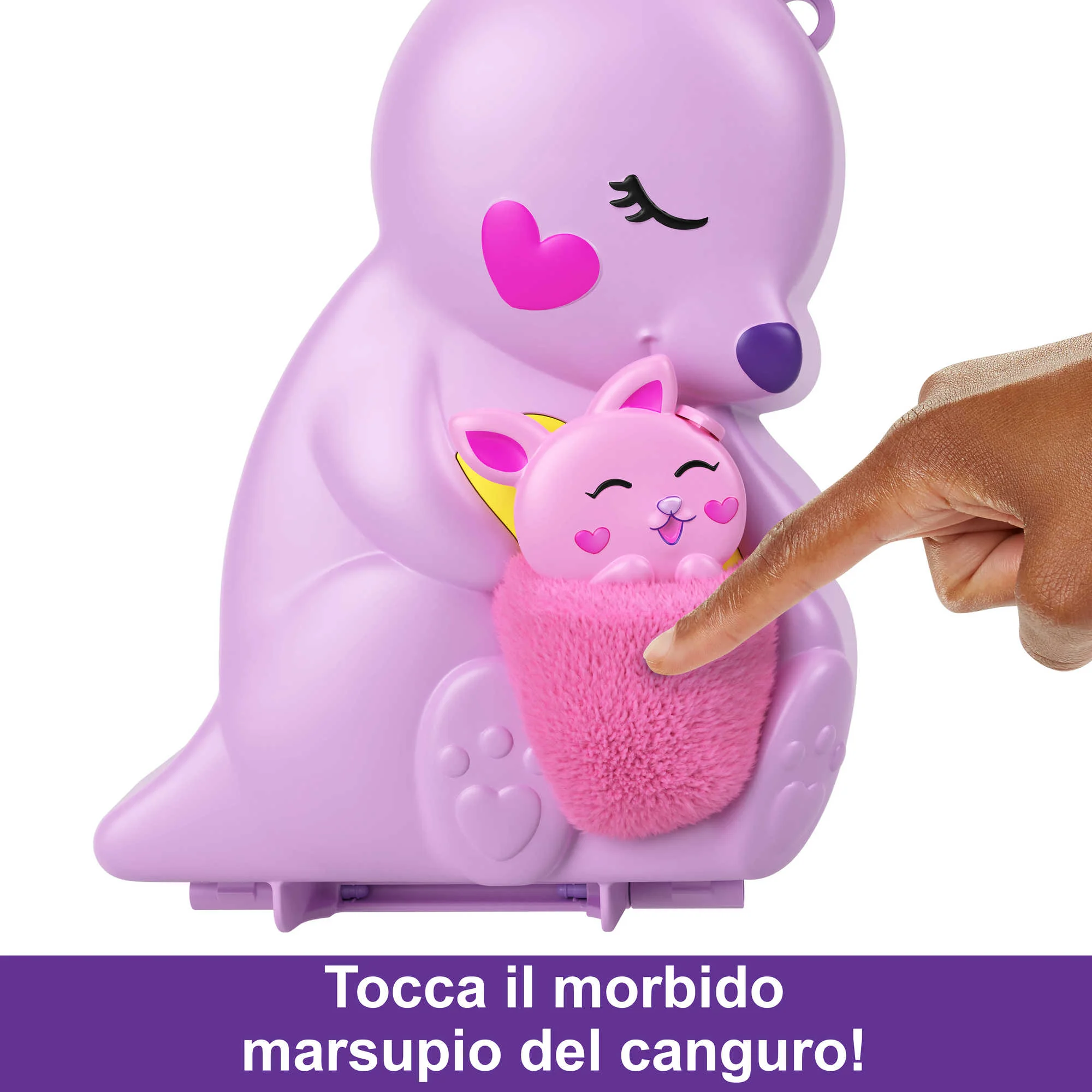 Polly Pocket Borsetta Canguro Di Mama E Joey, Playset Con 2 Bambole, Mini Giocattoli - Image 3