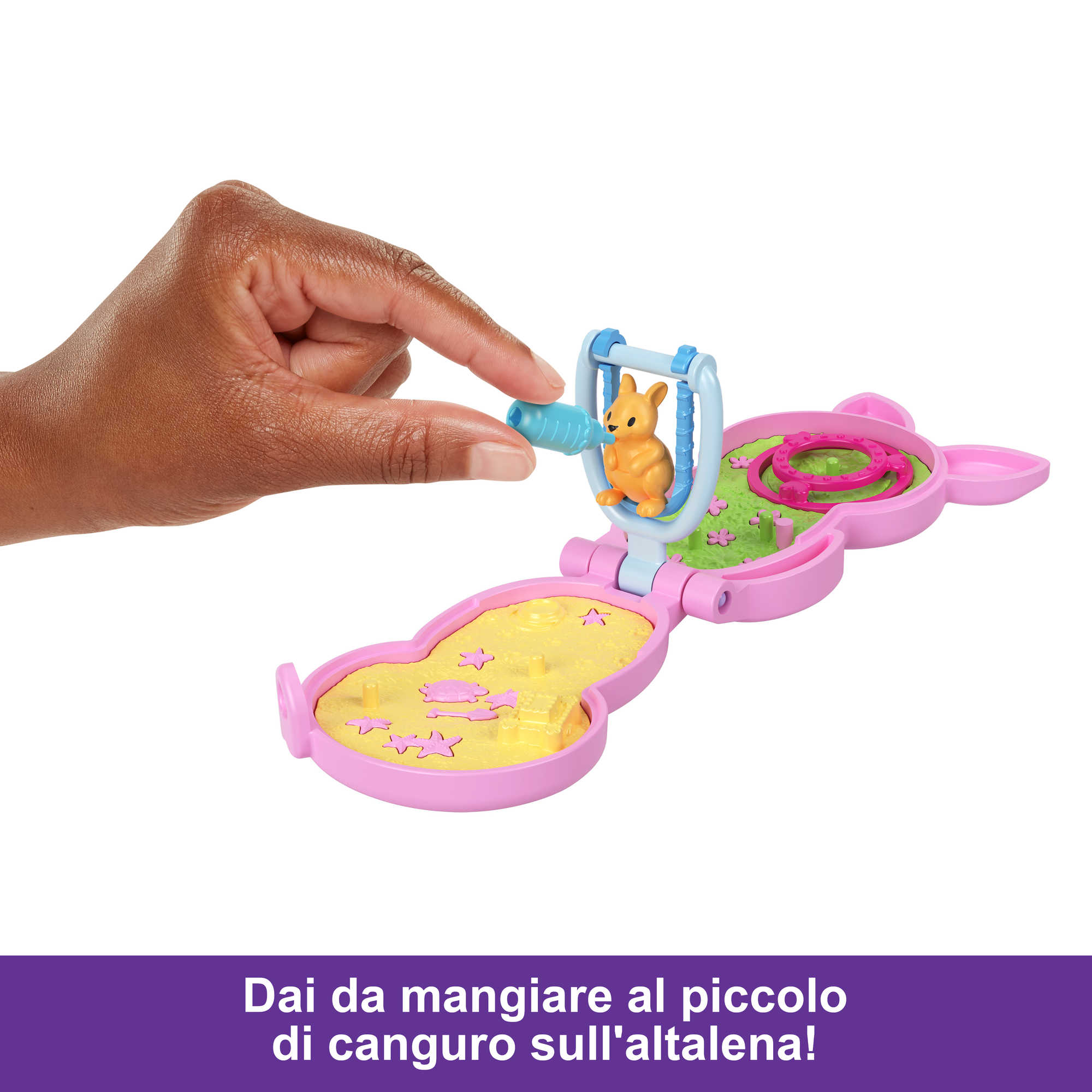 Polly Pocket Borsetta Canguro Di Mama E Joey, Playset Con 2 Bambole, Mini Giocattoli - Image 4