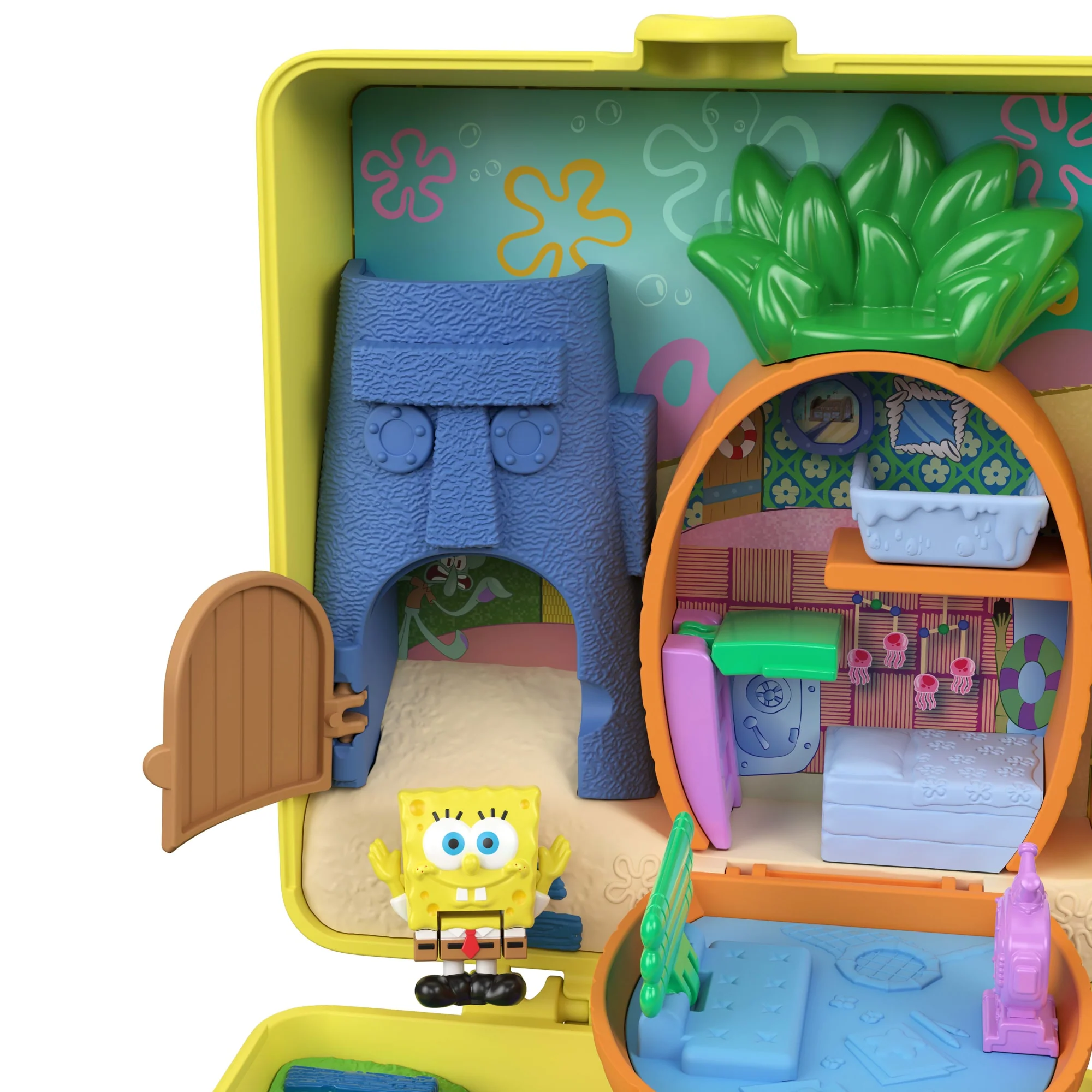 Polly Pocket-Coffret Bob L’Éponge Avec Poupée Patrick, 7 Accessoires - Image 2