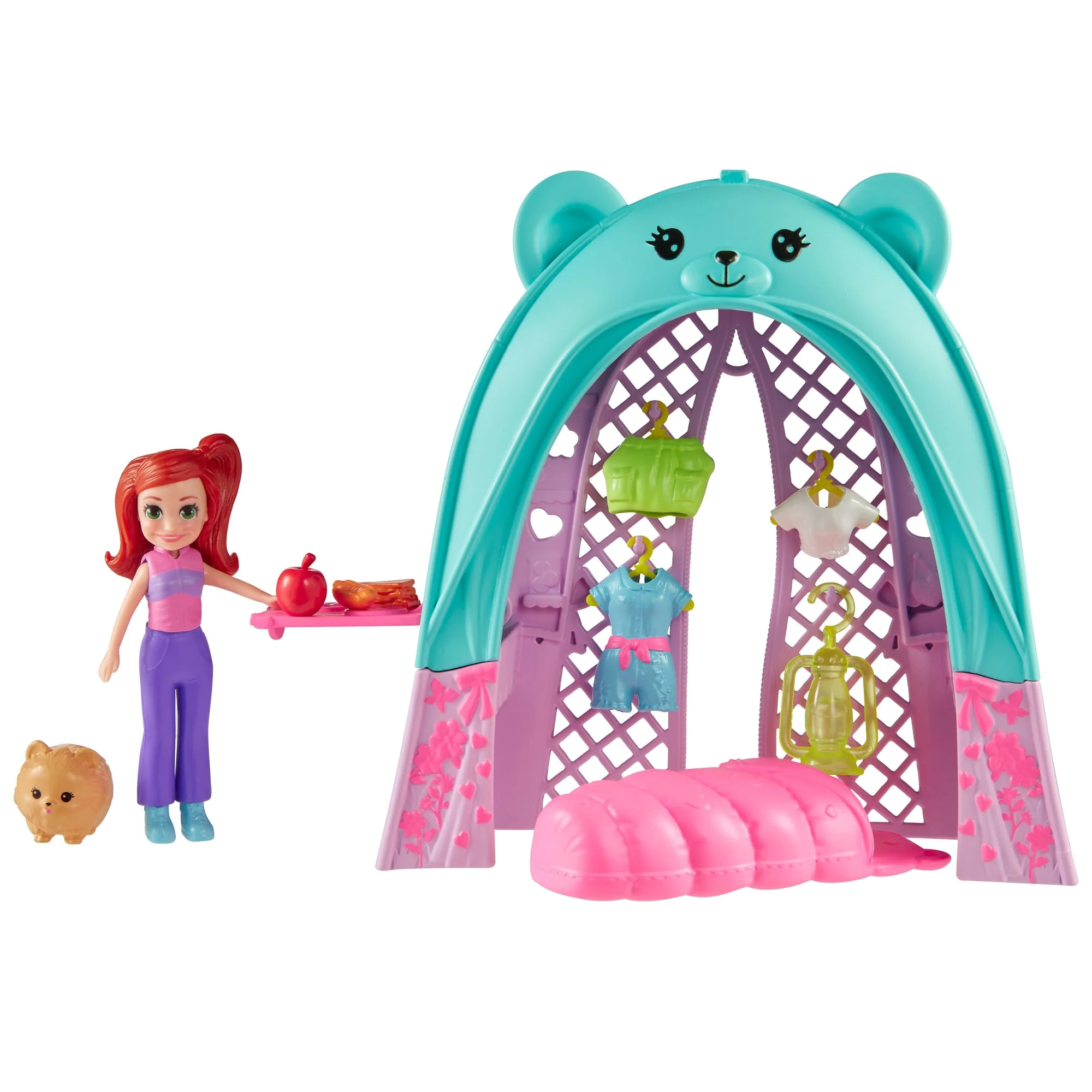 Polly Pocket Muhteşem Kamp Çadırı, Bebek Ve Evcil Hayvan Oyun Seti, Kamp Ve Yiyecek Temalı Aksesuarlar, Seyahat Oyuncağı - Image 3