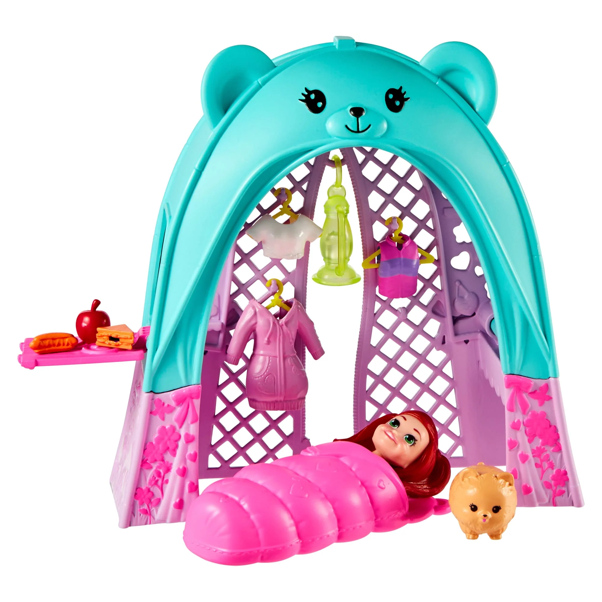 Polly Pocket Muhteşem Kamp Çadırı, Bebek Ve Evcil Hayvan Oyun Seti, Kamp Ve Yiyecek Temalı Aksesuarlar, Seyahat Oyuncağı - Image 4
