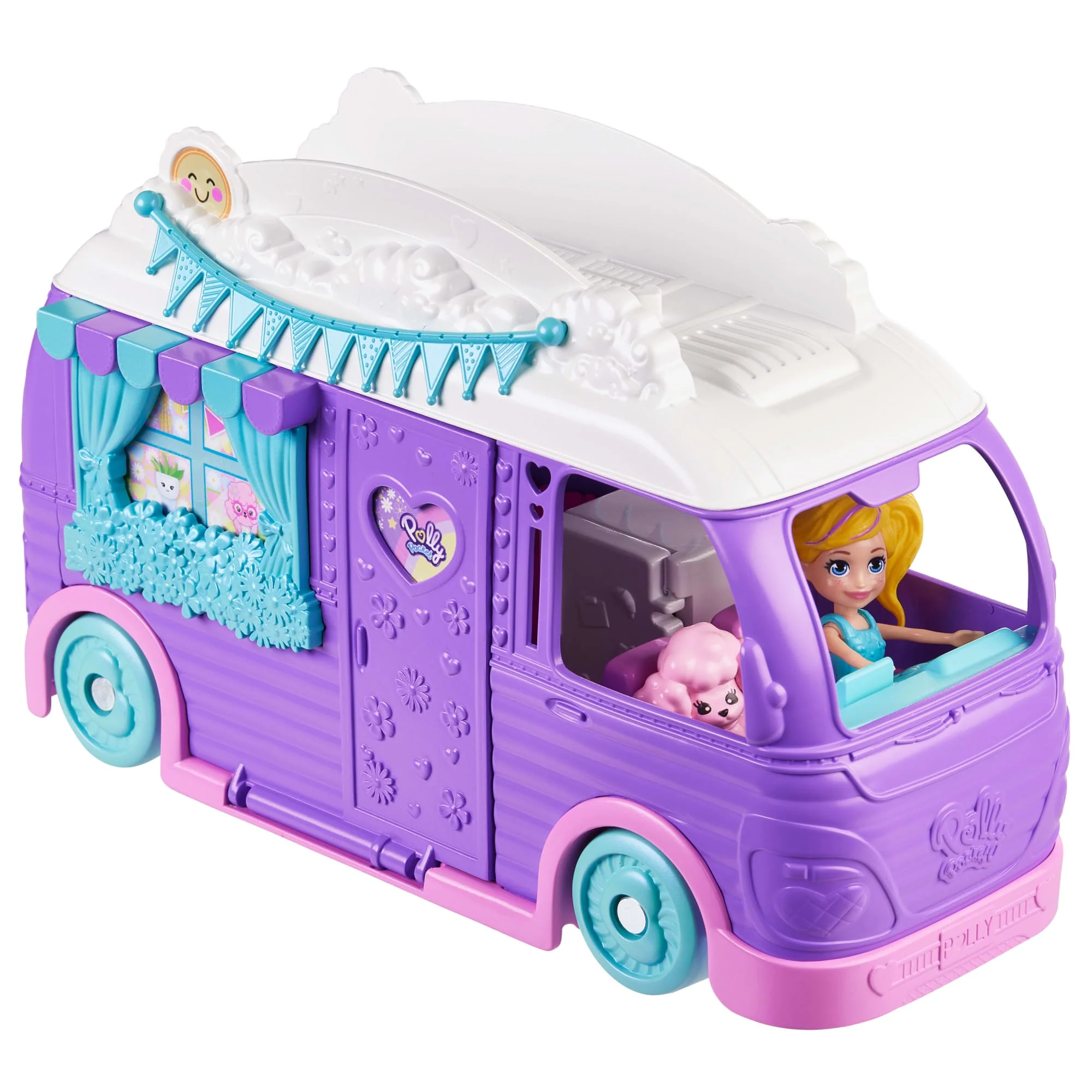 Polly Pocket Muhteşem Karavan, Bebek Ve Evcil Hayvan Oyun Seti, Kamp Ve Yiyecek Temalı Aksesuarlar, Seyahat Oyuncağı - Image 3