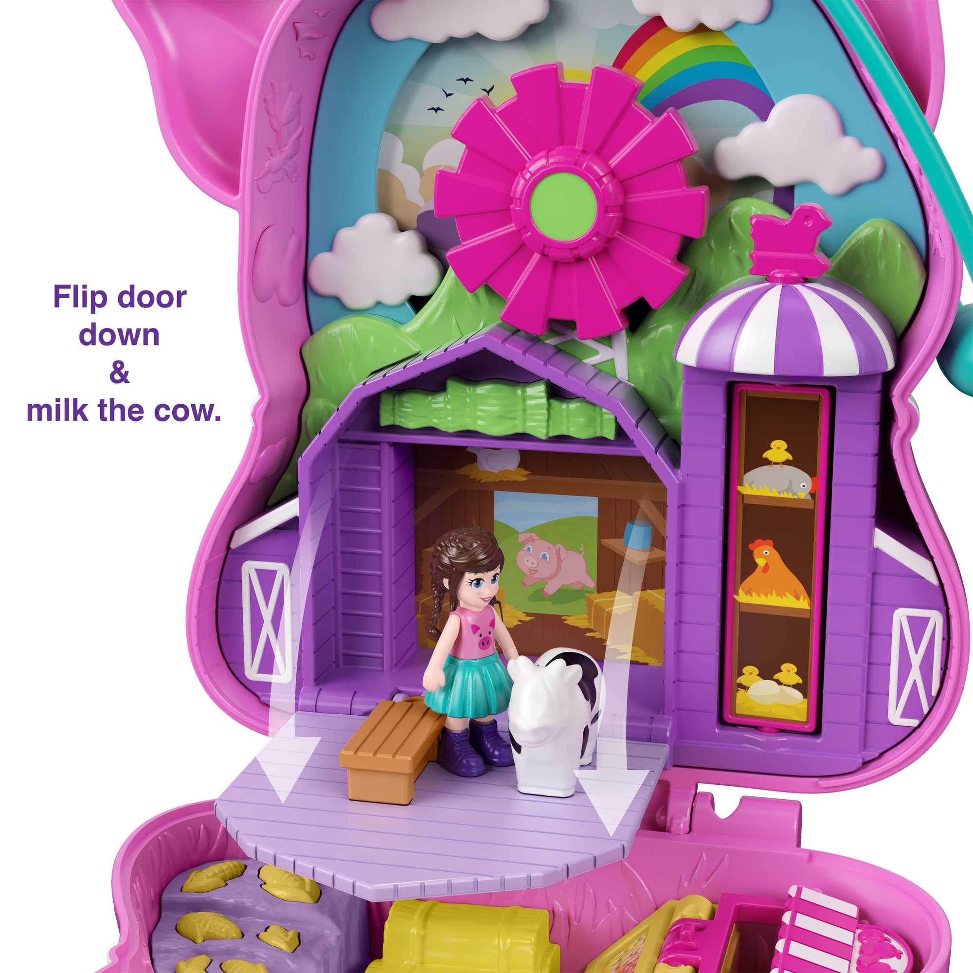 Polly Pocket On The Farm Piggy Compact - Image 3
