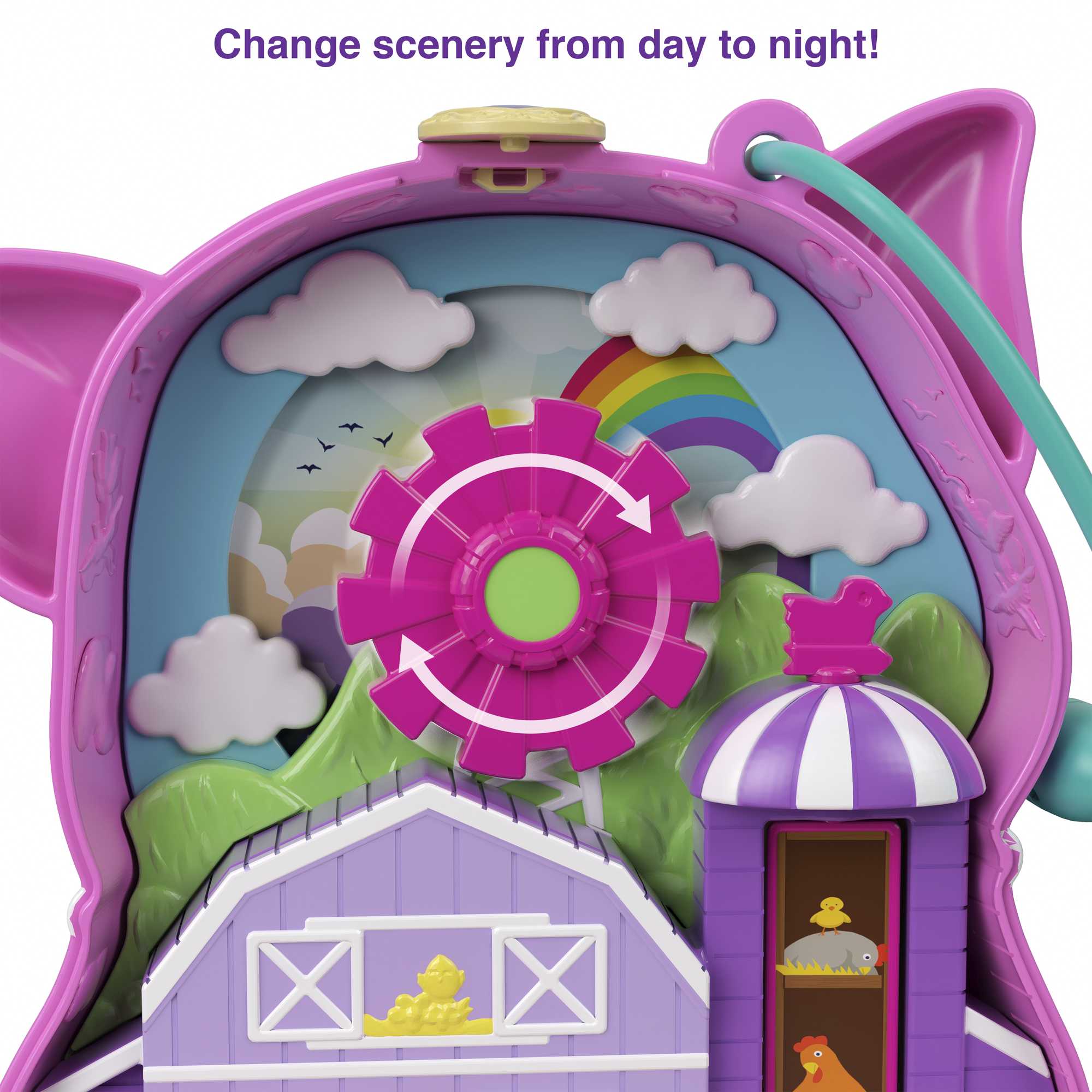 Polly Pocket On The Farm Piggy Compact - Image 4