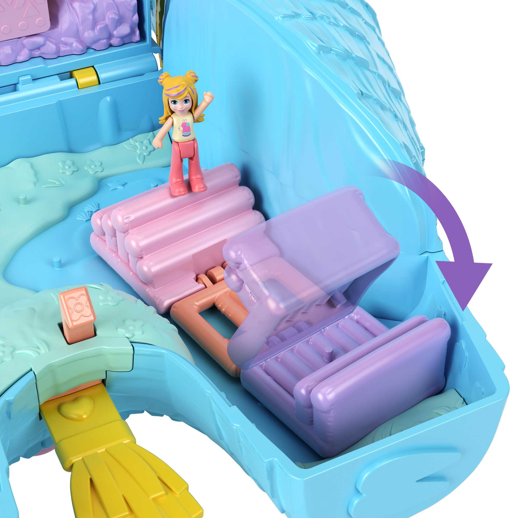 Polly Pocket Pajama Party Llama Party Playset - Image 7