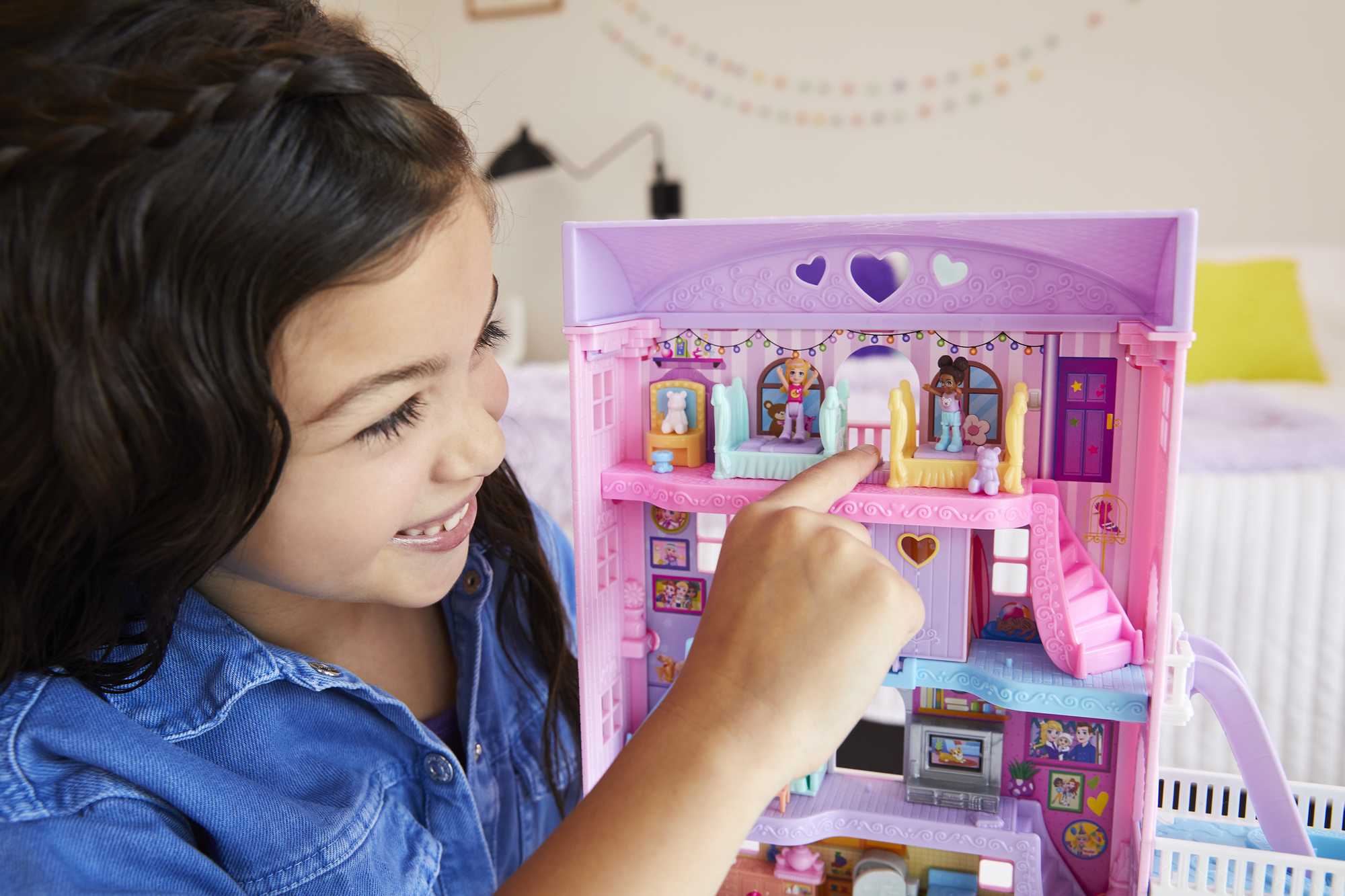 Polly Pocket Pajama Party Sleepover Adventure House - Image 2