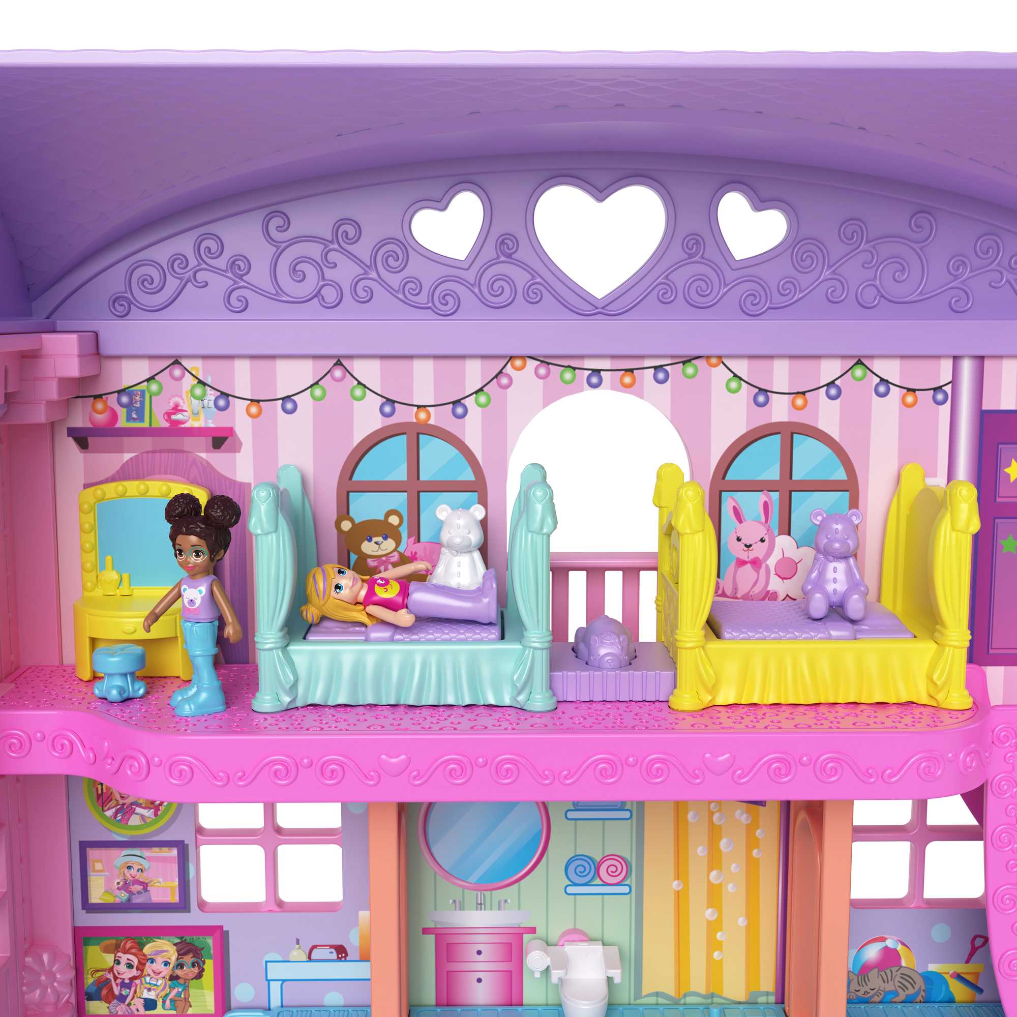 Polly Pocket Pajama Party Sleepover Adventure House - Image 7