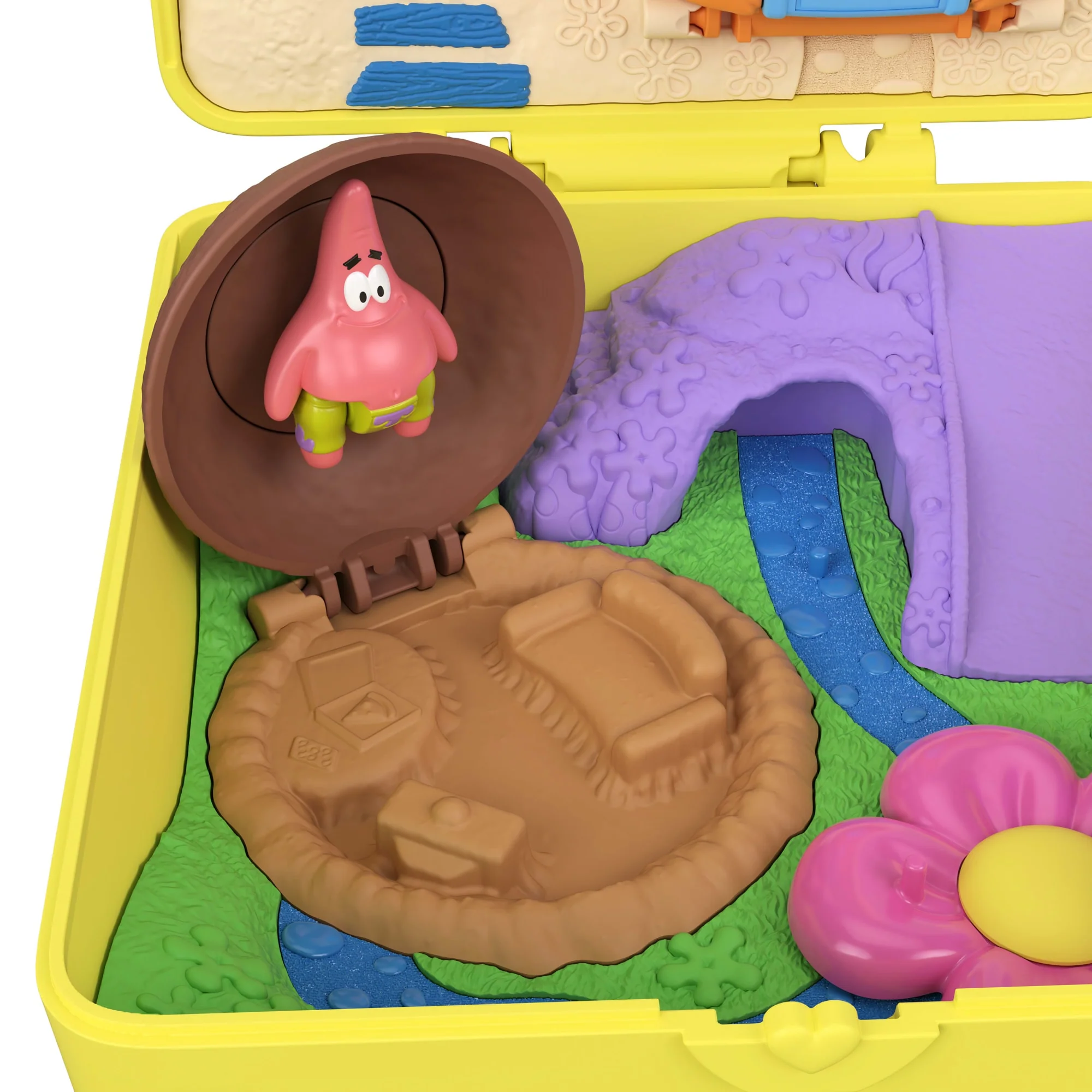 Polly Pocket Mikropuppen Und Spielset, Spongebob-Partnership-Schatulle Mit Patrick-Puppe Und 7 Zubehörteilen - Image 3