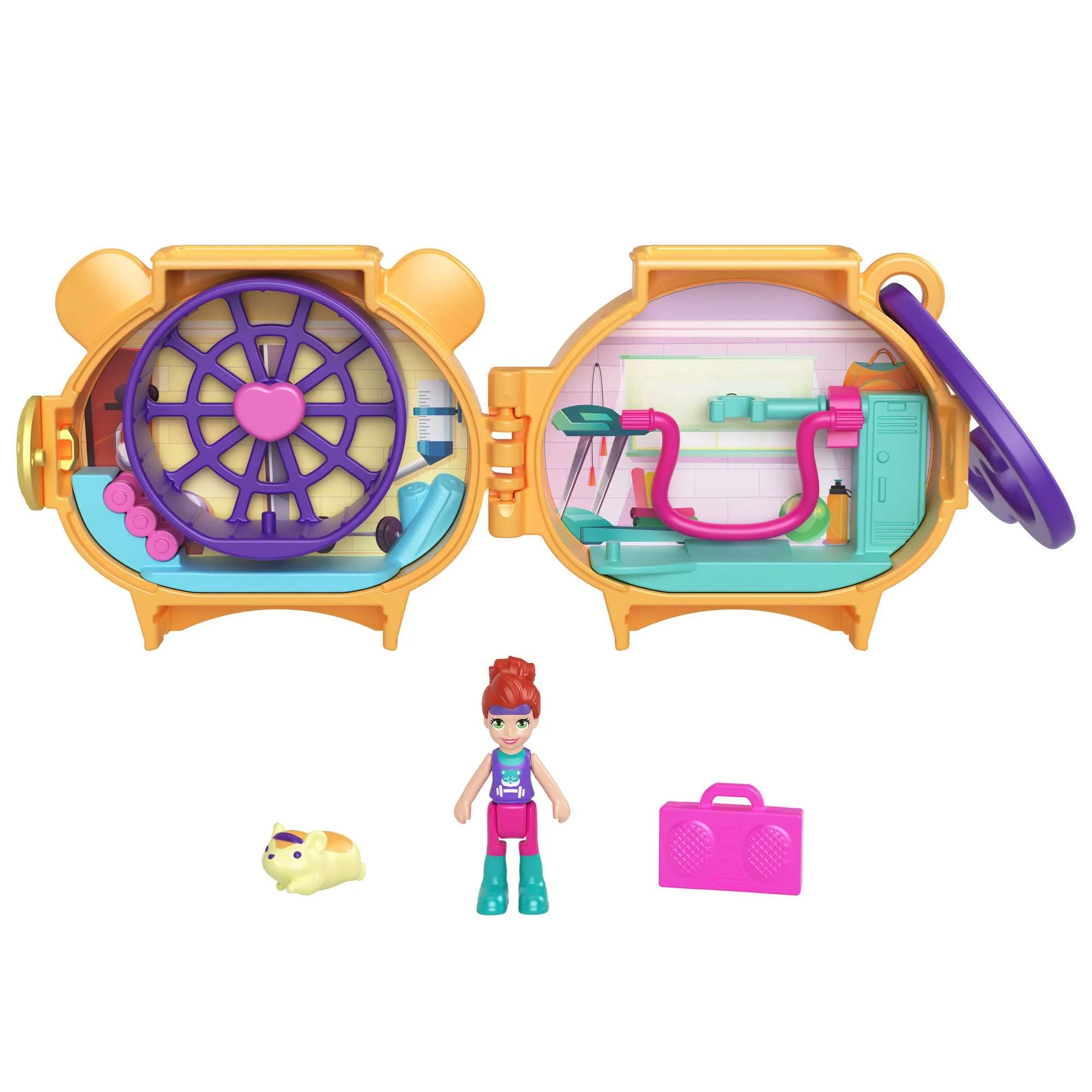 Polly Pocket Pet Connects Cofanetto Animale Impilabile, A Forma Di Animale, 2 Cuccioli (Uno Con Un Ciuffetto Di Pelo) E Pettine - Image 15