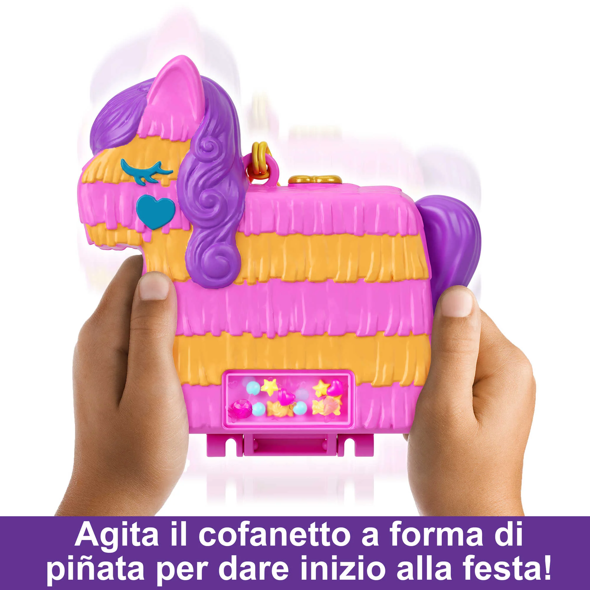 Polly Pocket Cofanetto Festa Con Piñata, Playset Con 2 Bambole E Accessori, Mini Giocattoli - Image 3