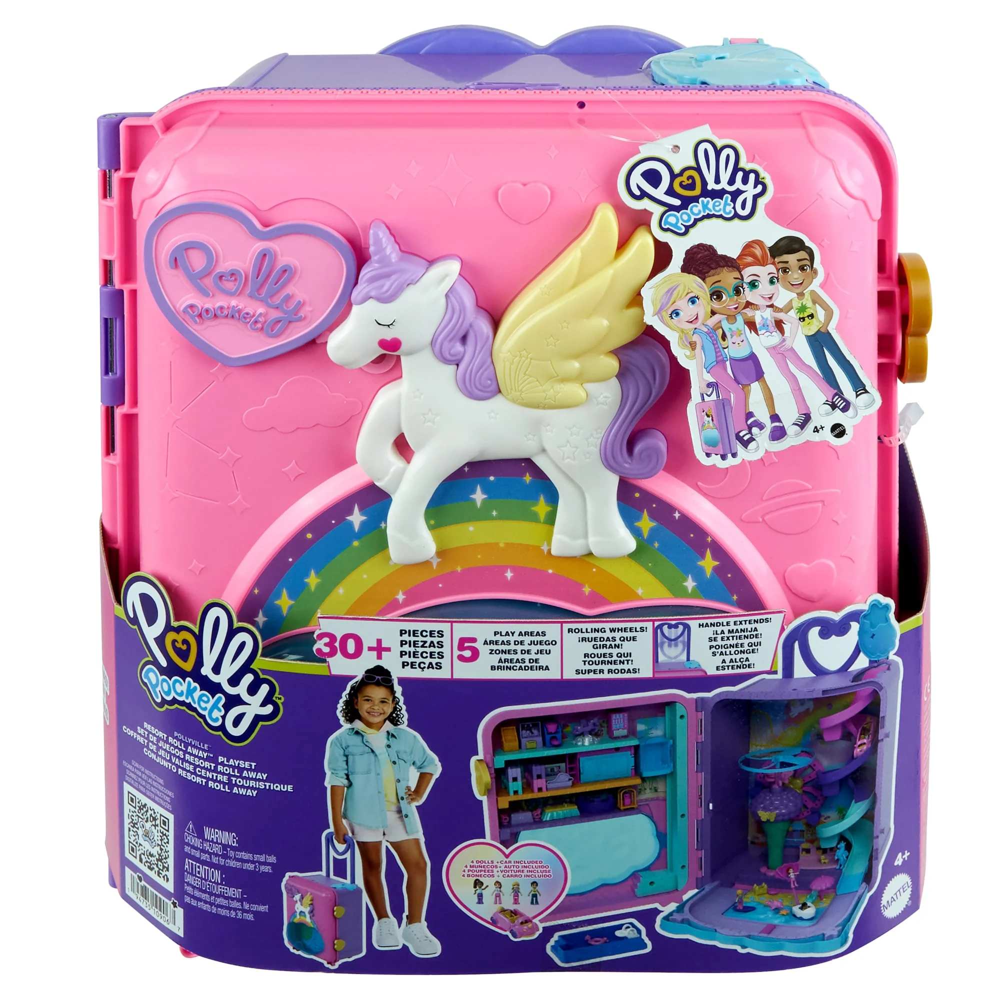 Conjunto De Juego Maleta Vacaciones Sobre Ruedas De Pollyville De Polly Pocket - Image 2