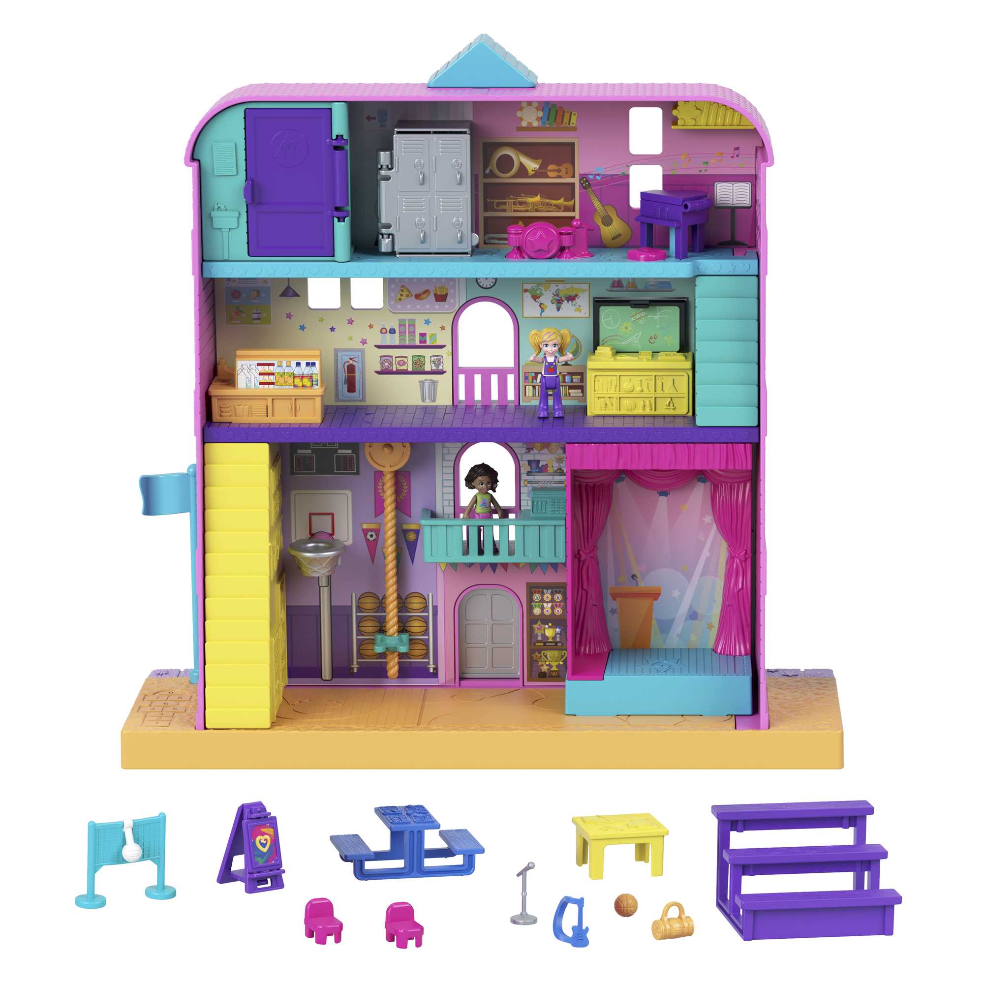 Polly Pocket Pollyville Mighty Middle School