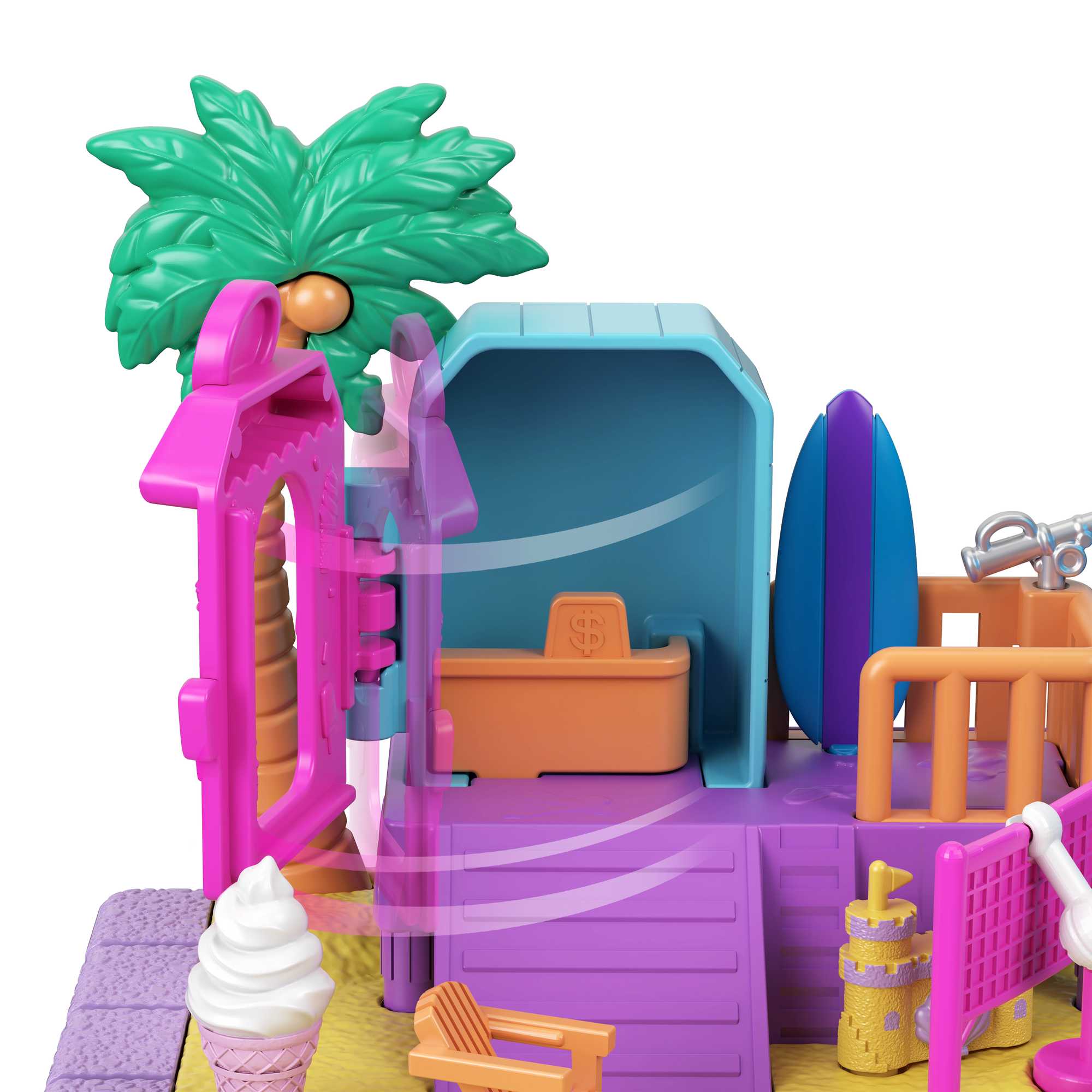 Polly Pocket Pollyville Sunshine Beach Playset - Image 2