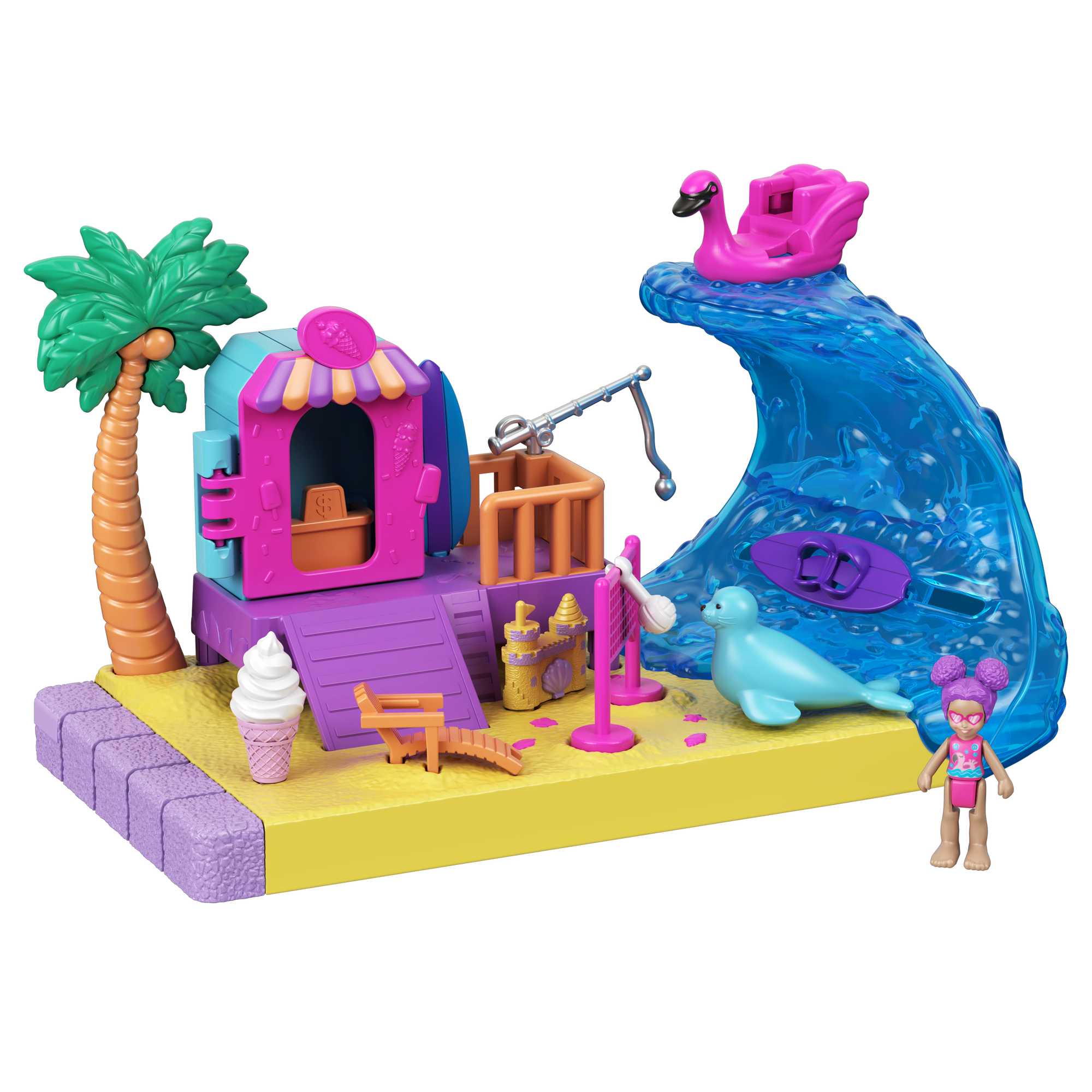 Polly Pocket Pollyville Sunshine Beach Playset - Image 5