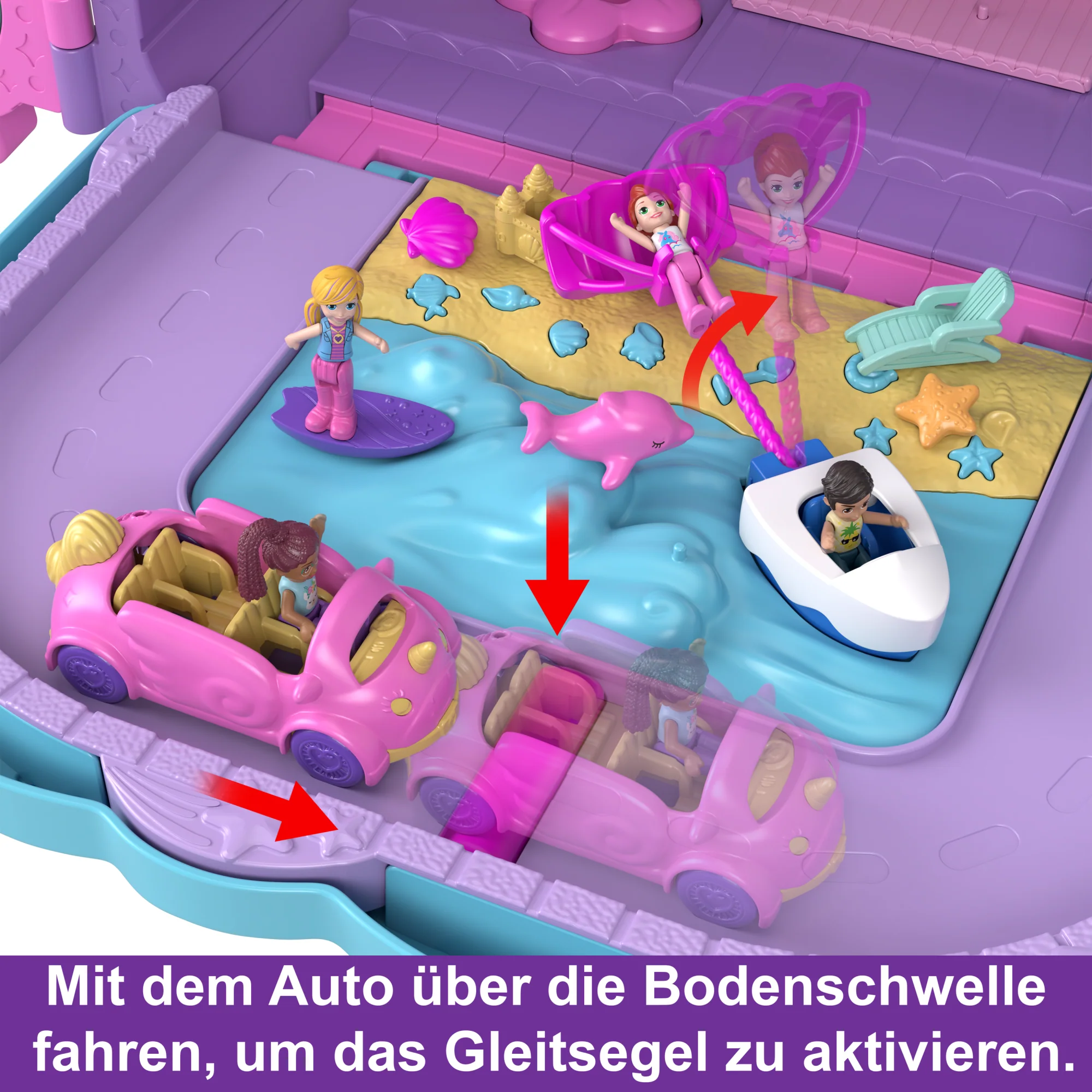 Polly Pocket Puppen Pollyville Urlaub Im Rollkoffer Spielset - Image 3