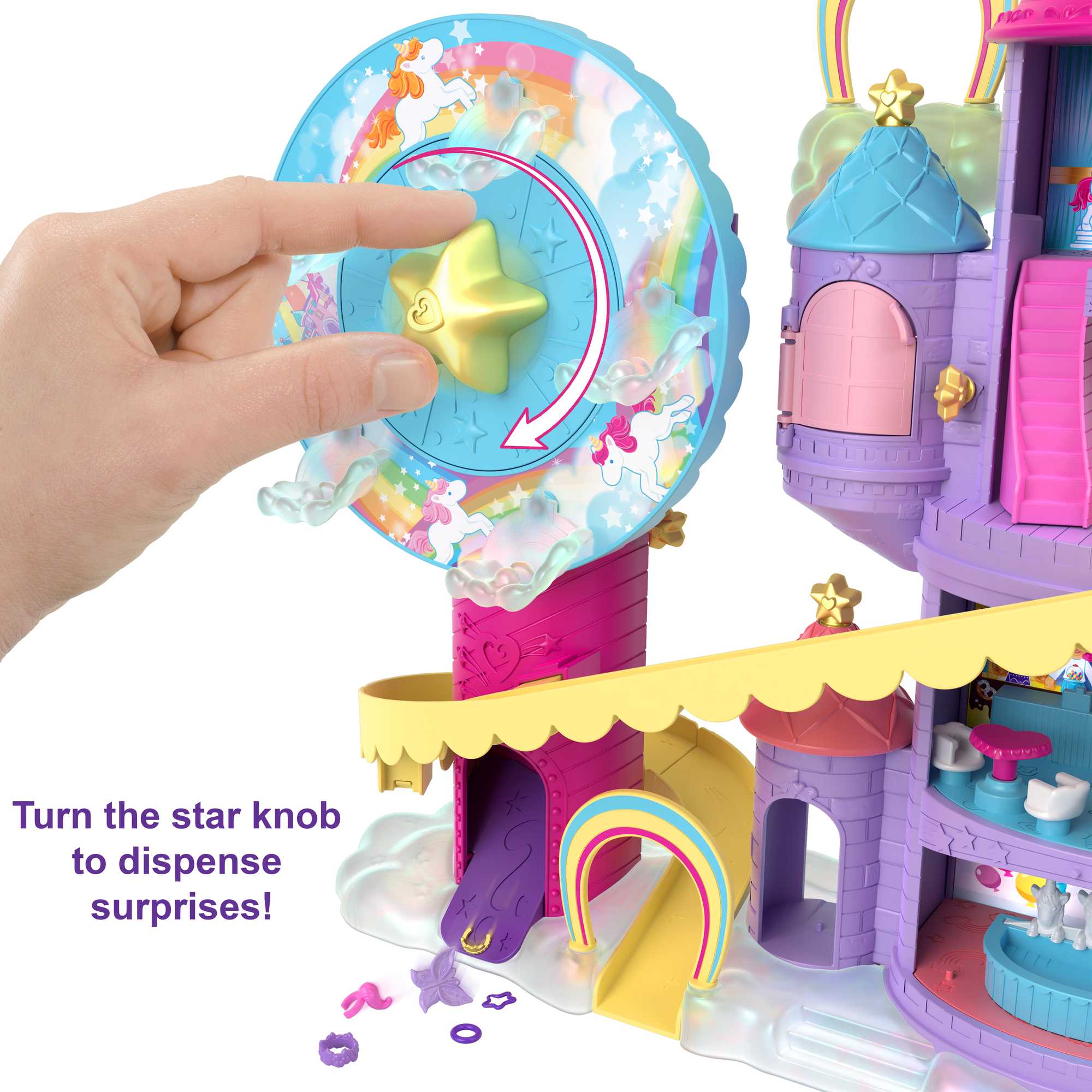 Polly Pocket Rainbow Funland Theme Park Playset - Image 2