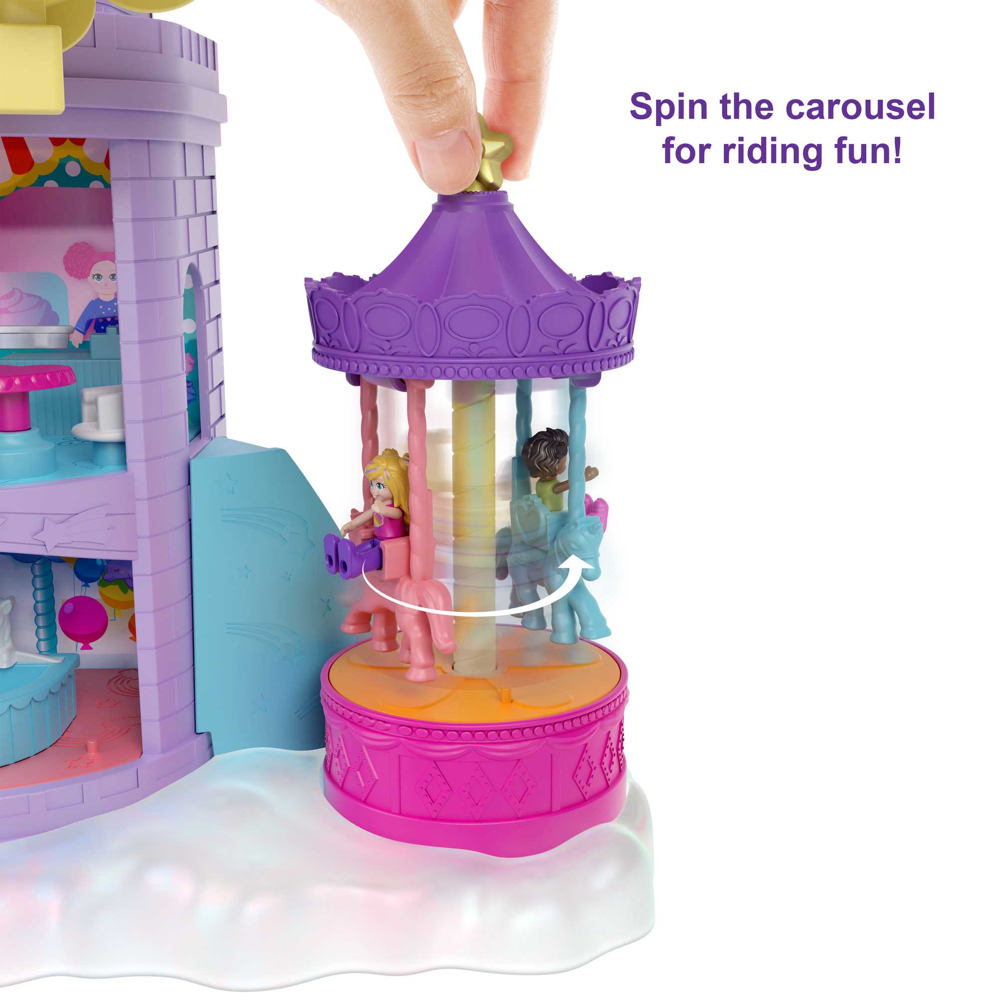 Polly Pocket Rainbow Funland Theme Park Playset - Image 6