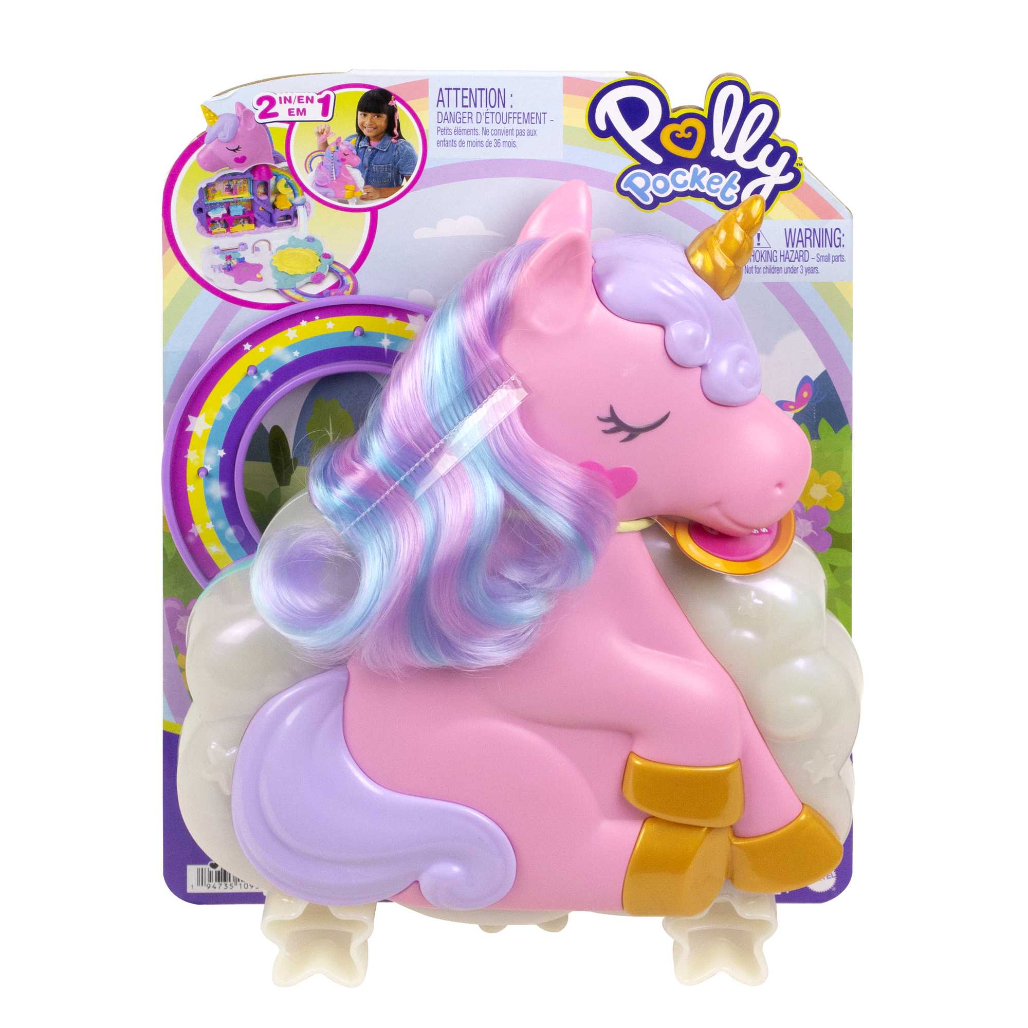 Polly Pocket Rainbow Unicorn Salon - Image 6