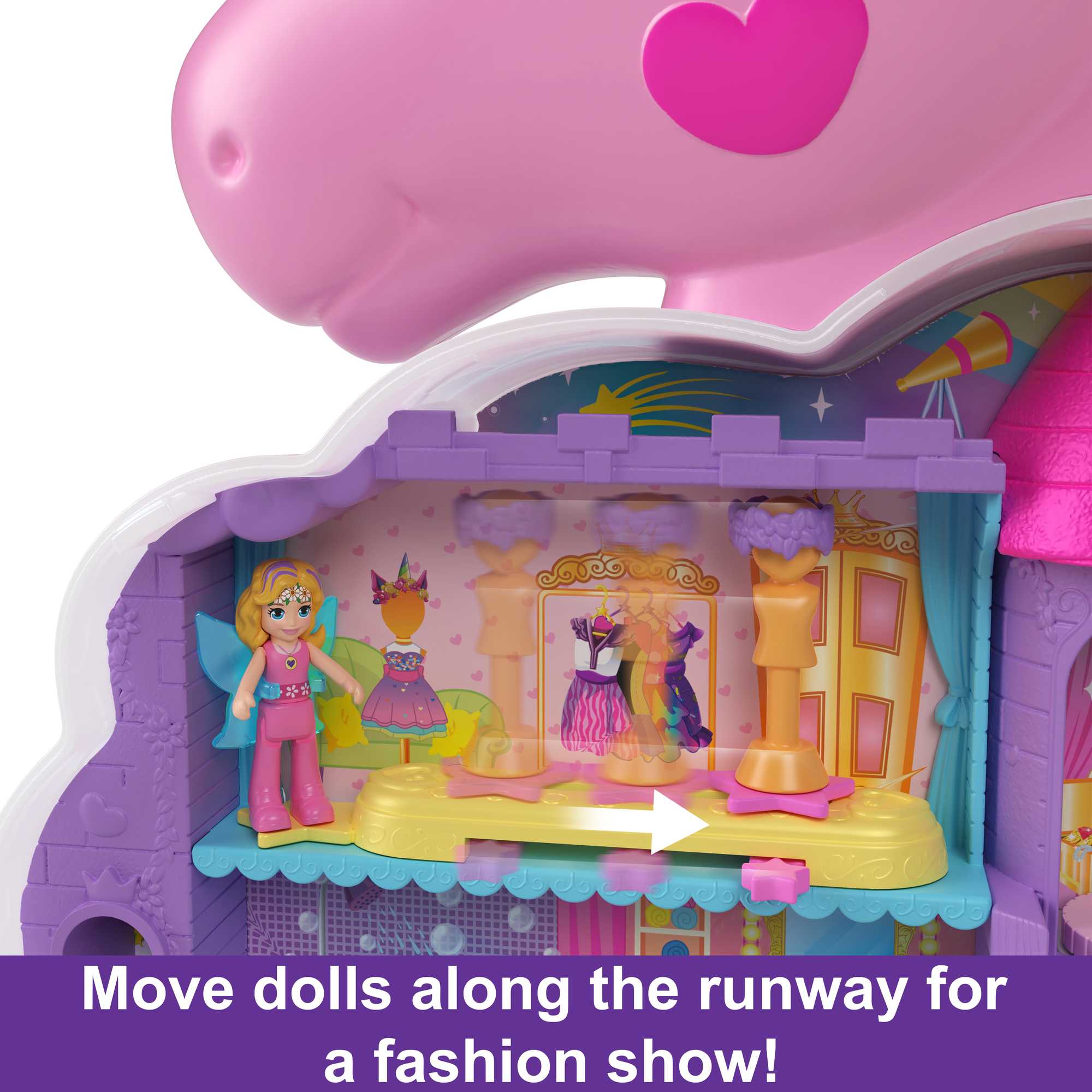 Polly Pocket Rainbow Unicorn Salon - Image 7