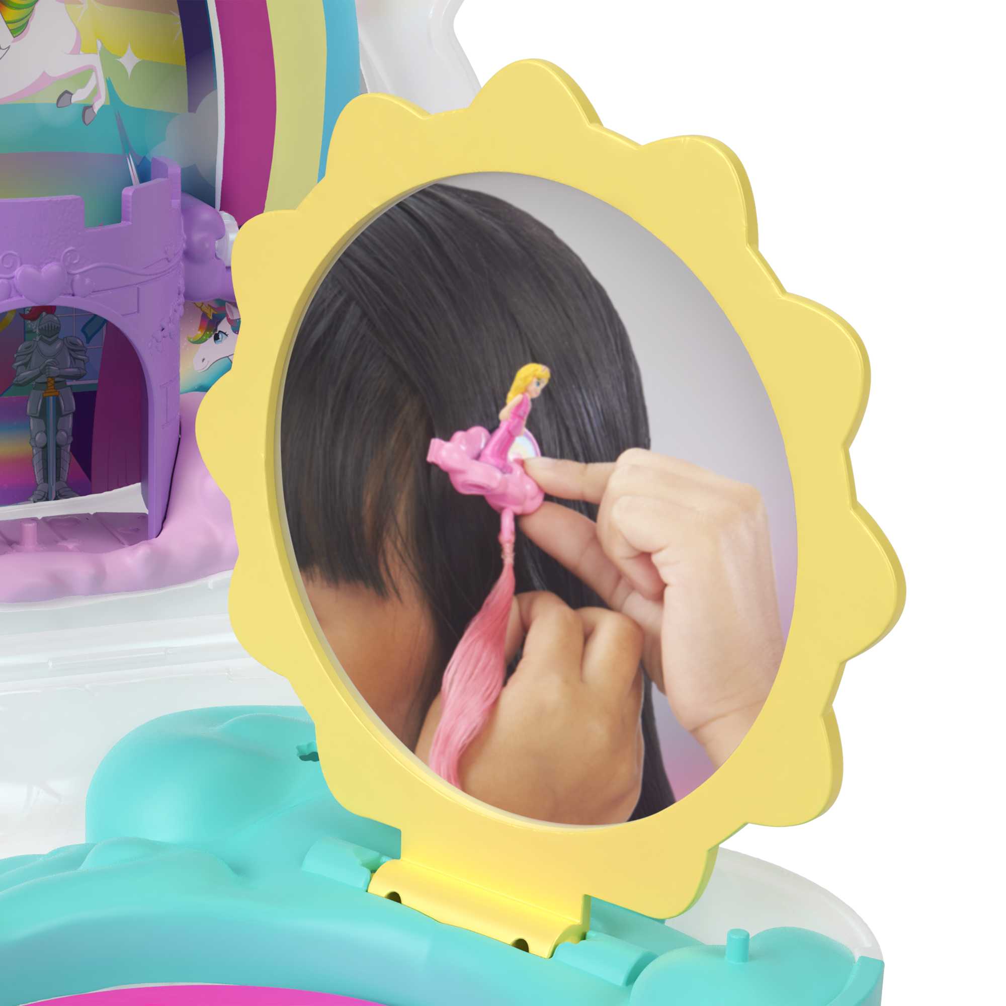 Polly Pocket Rainbow Unicorn Salon - Image 8