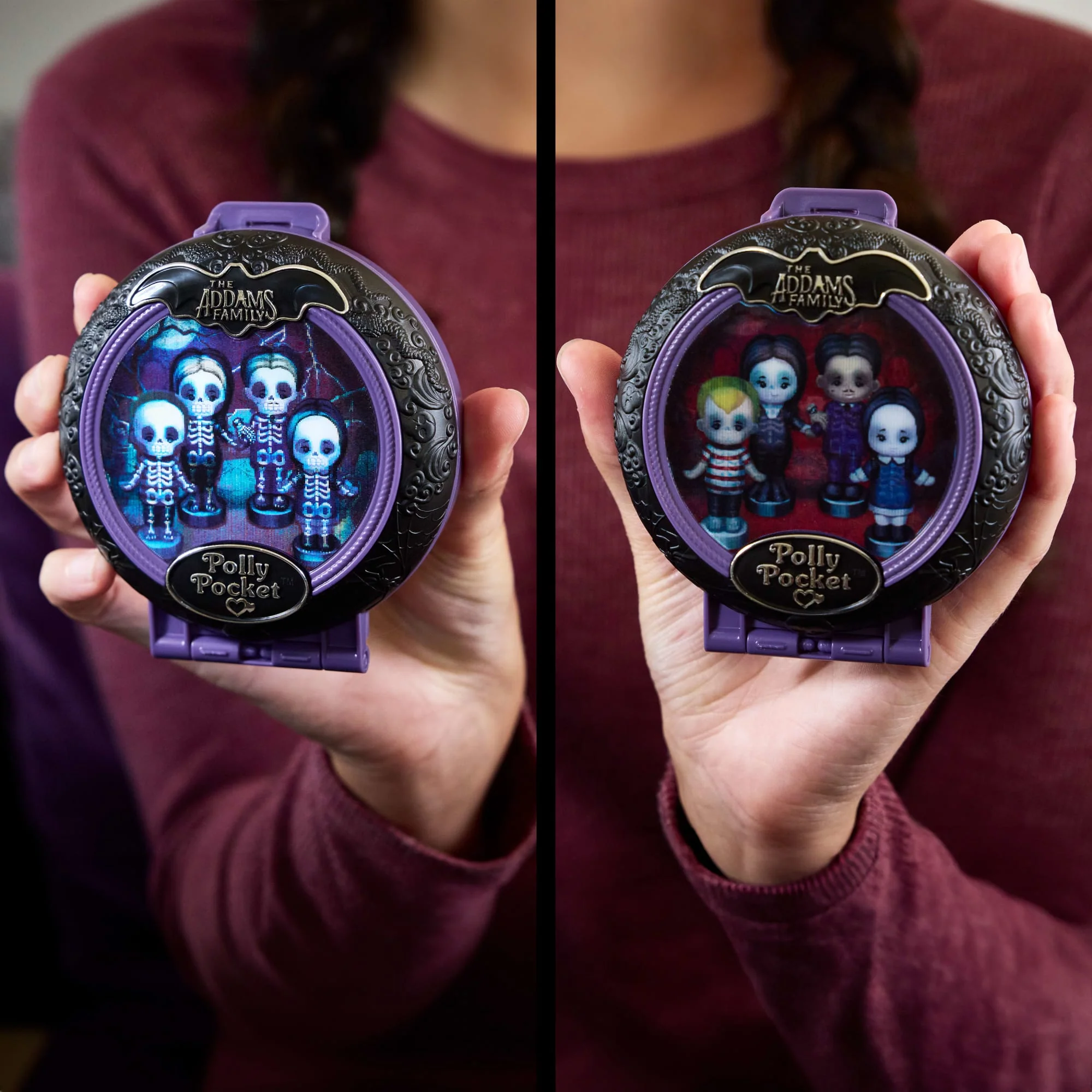Polly Pocket Rodzina Addamsów Kolekcjonerski zestaw kompaktowy Zabawka dla dzieci i fanów - Image 2