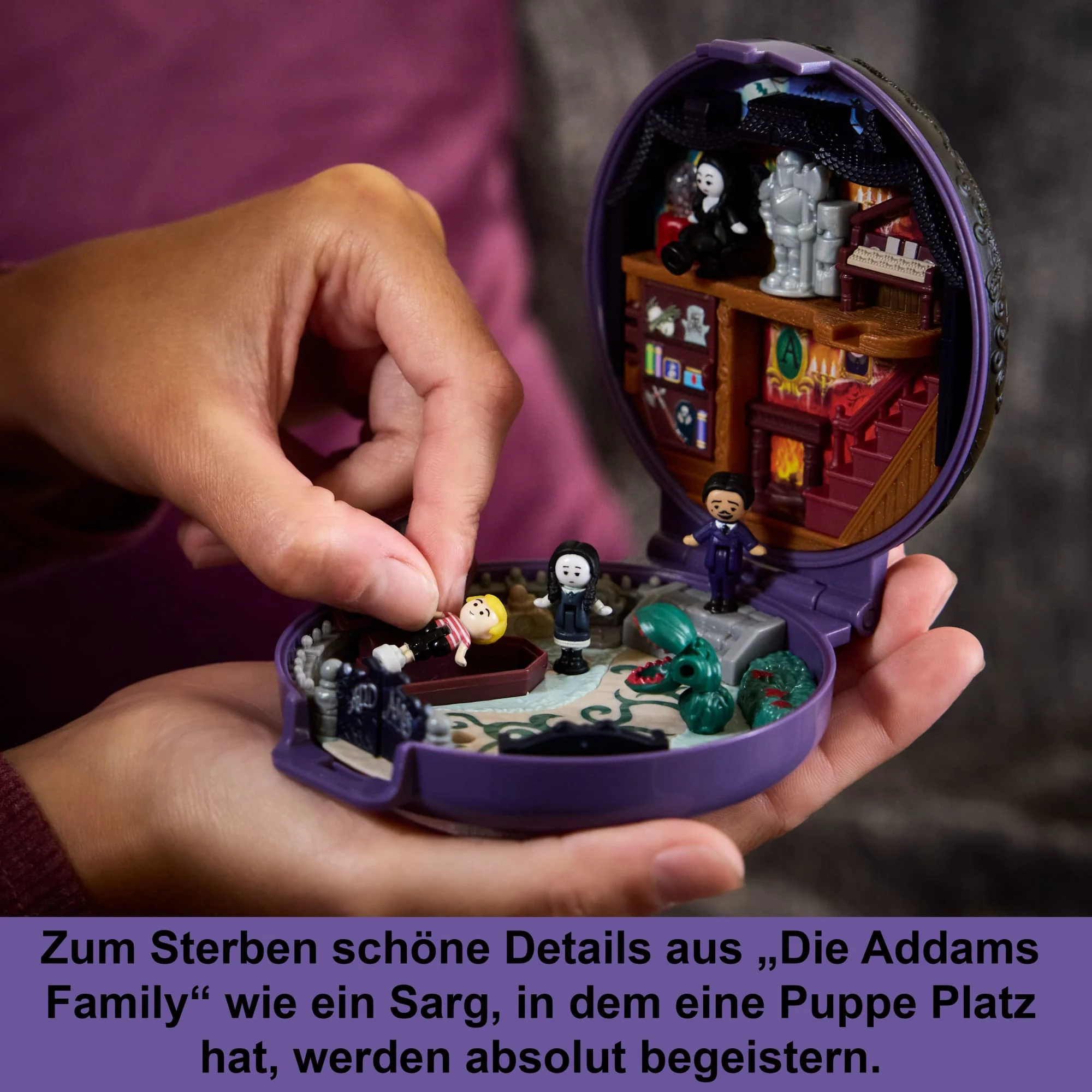 Polly Pocket Sammler Die Addams Family-Schatulle, Sonderedition Puppen Und Spielset - Image 3
