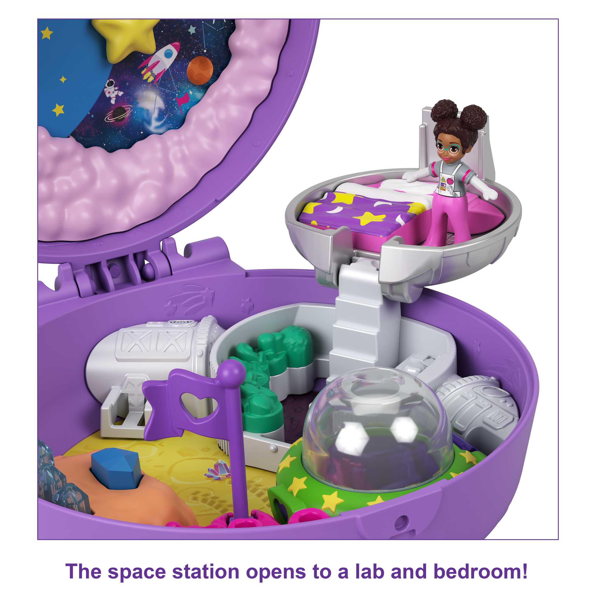 Polly Pocket Saturn Space Explorer Compact - Image 4