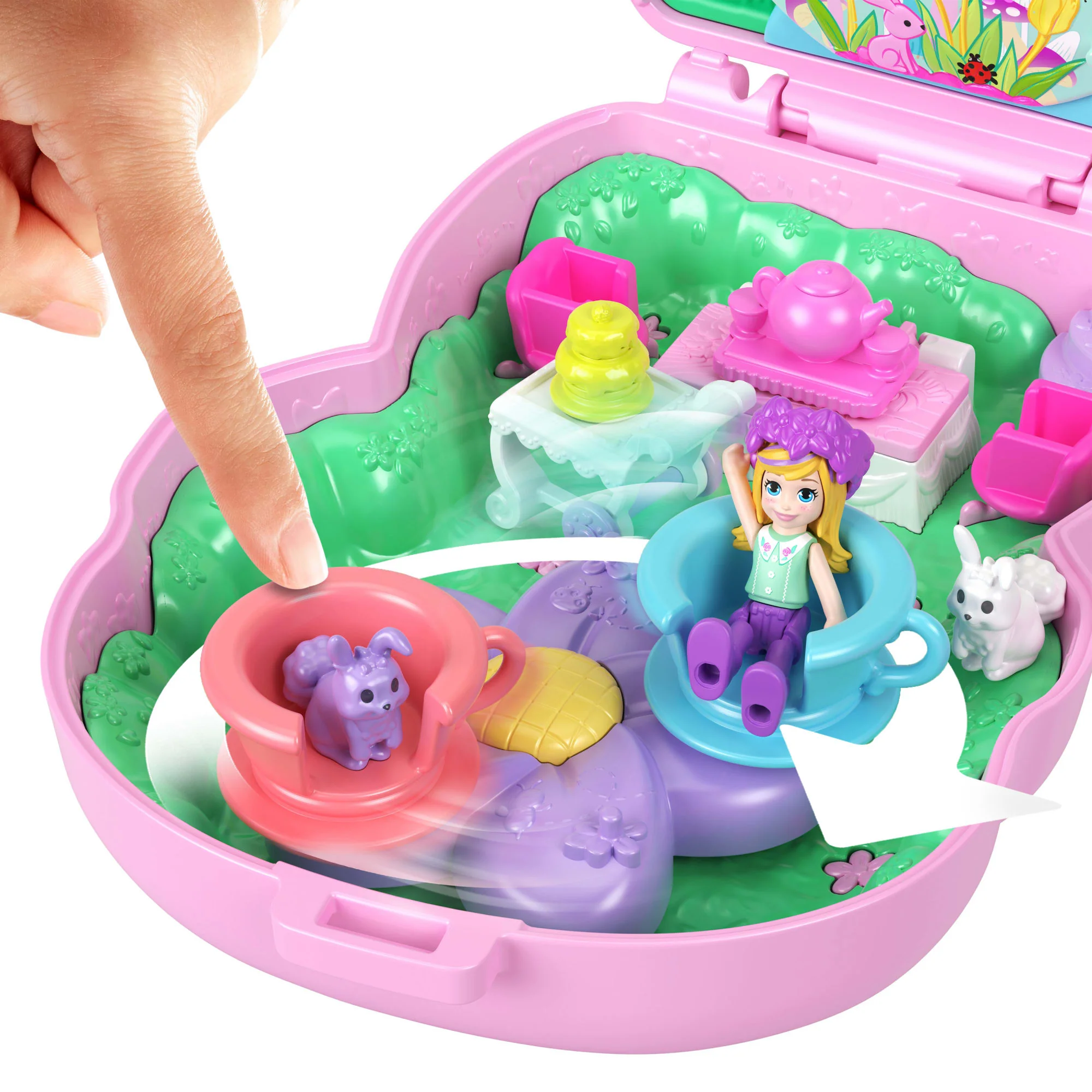 Polly Pocket Schatullen Spielsets Mit Puppe, Haustier Und Accessoires, Reisespielzeuge Mit Überraschungen - Image 4