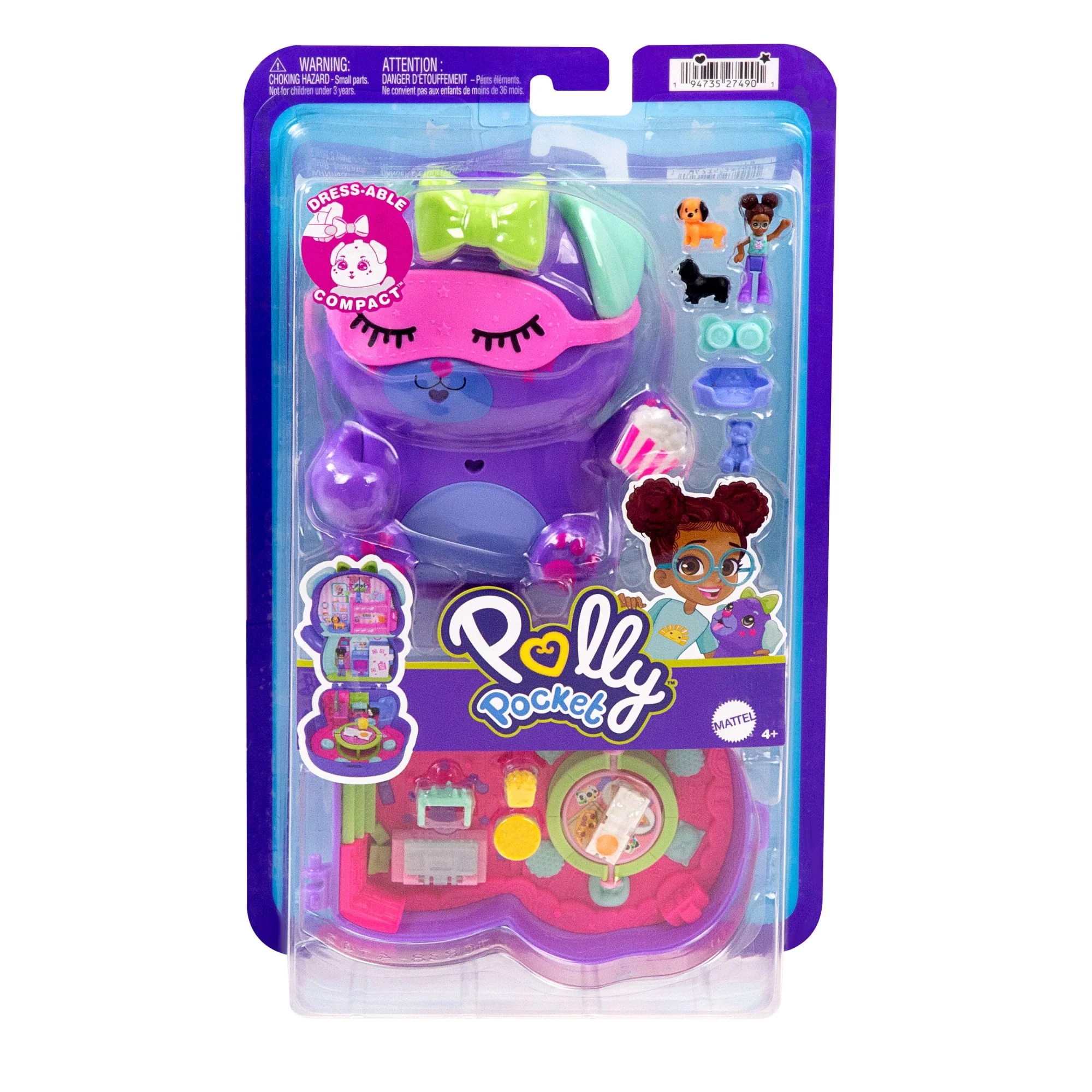 Polly Pocket Schatullen Spielsets Mit Puppe, Haustier Und Accessoires, Reisespielzeuge Mit Überraschungen - Image 6