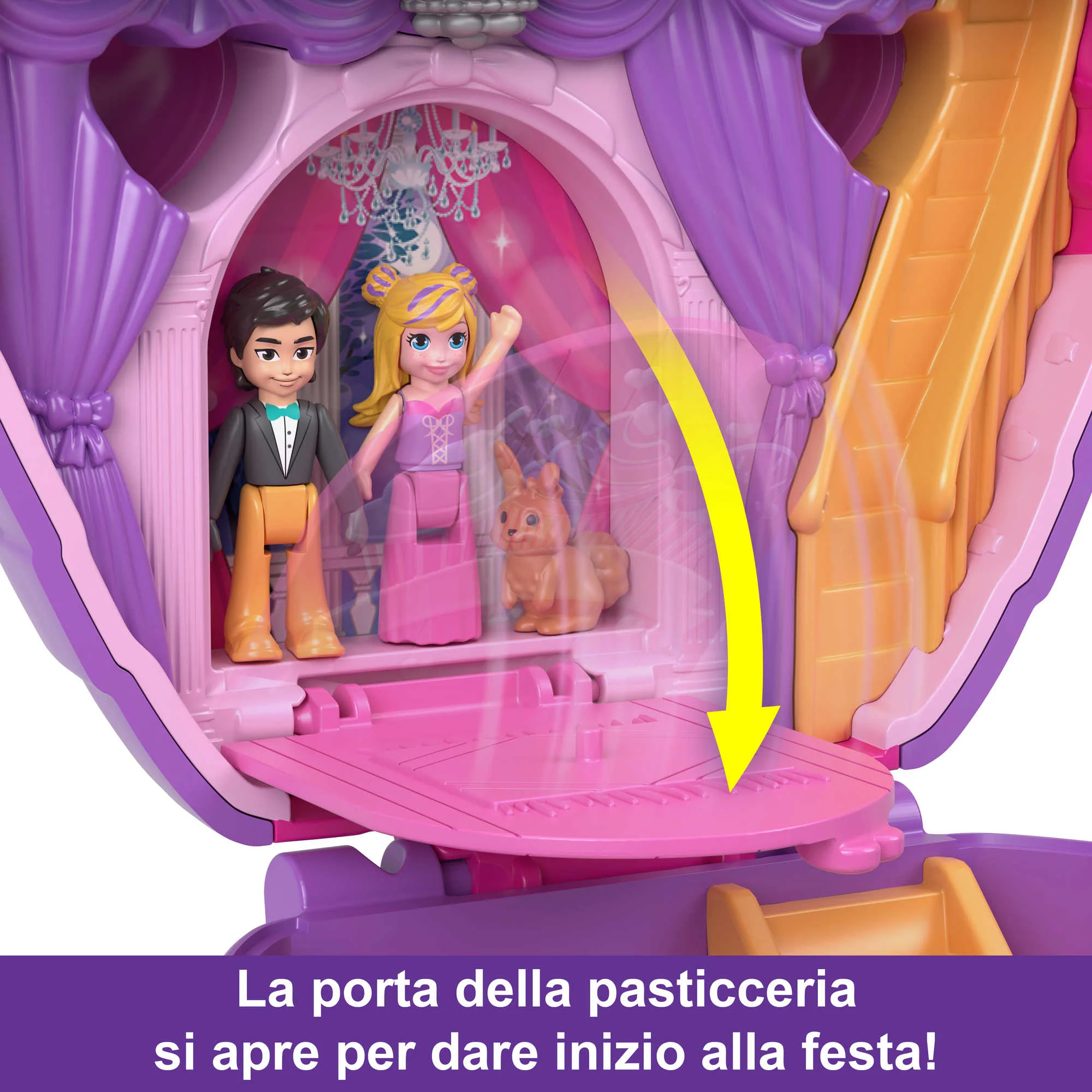 Polly Pocket Cofanetto Cupcake Dolci Pensieri, Con 2 Bambole E Accessori, Mini Giocattoli - Image 4