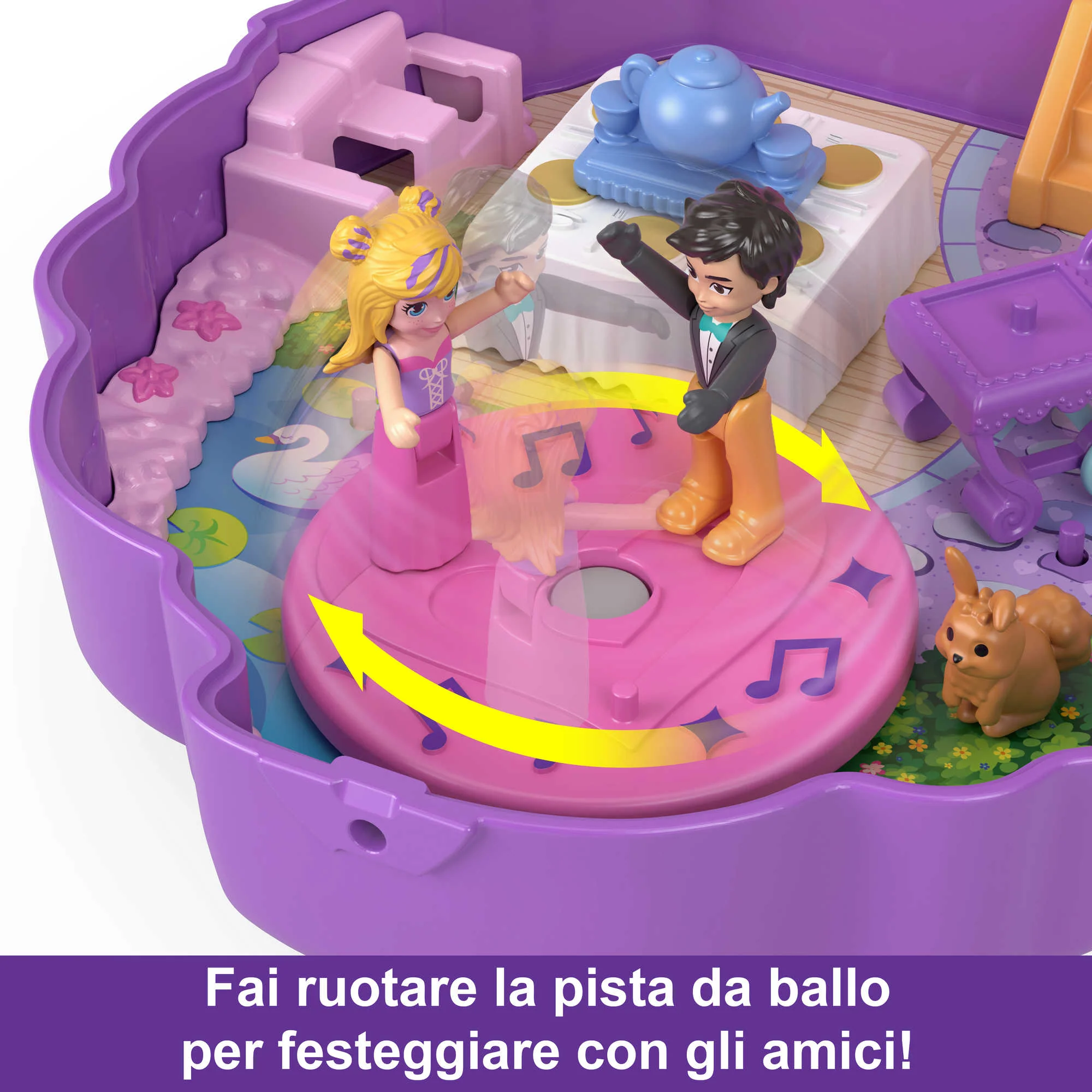 Polly Pocket Cofanetto Cupcake Dolci Pensieri, Con 2 Bambole E Accessori, Mini Giocattoli - Image 5