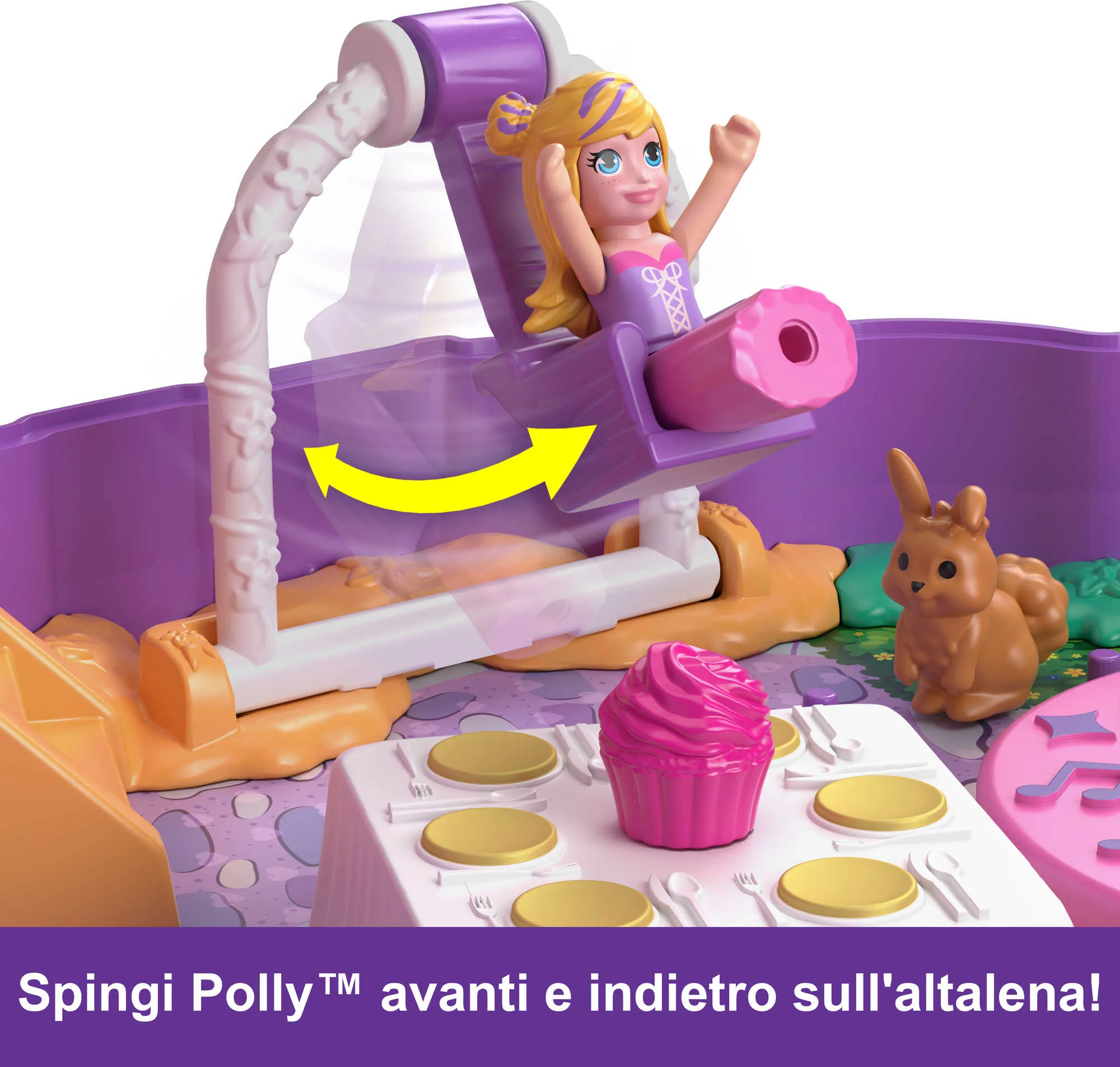 Polly Pocket Cofanetto Cupcake Dolci Pensieri, Con 2 Bambole E Accessori, Mini Giocattoli - Image 7