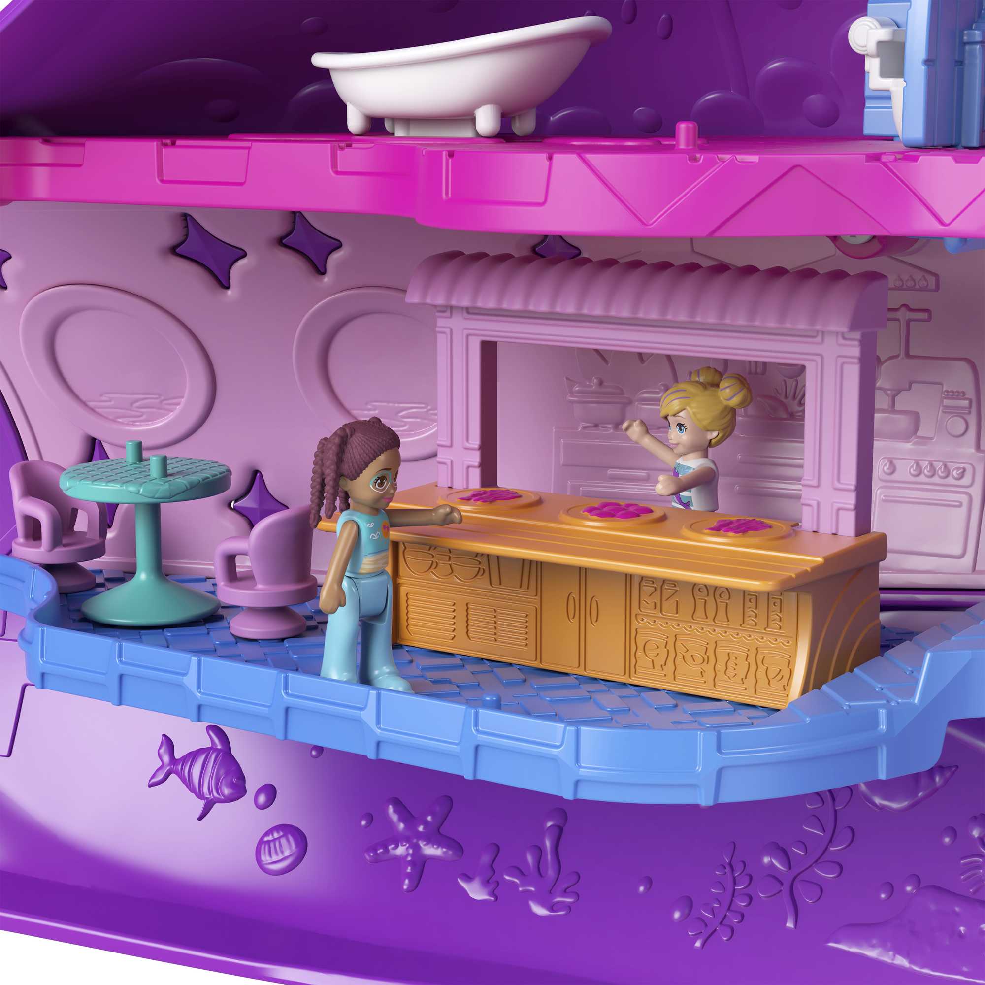 Polly Pocket Sparkle Cove Adventure Narwhal Adventurer Boat - Image 5