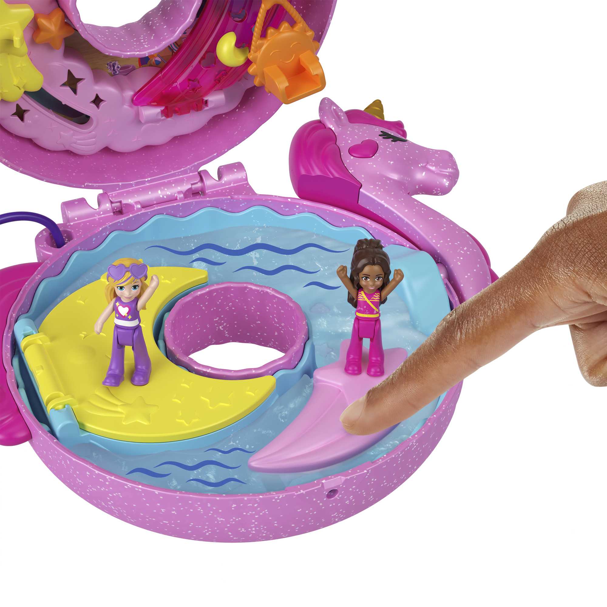 POLLY POCKET SPARKLE COVE ADVENTURE Unicorn Floatie Compact - Image 5