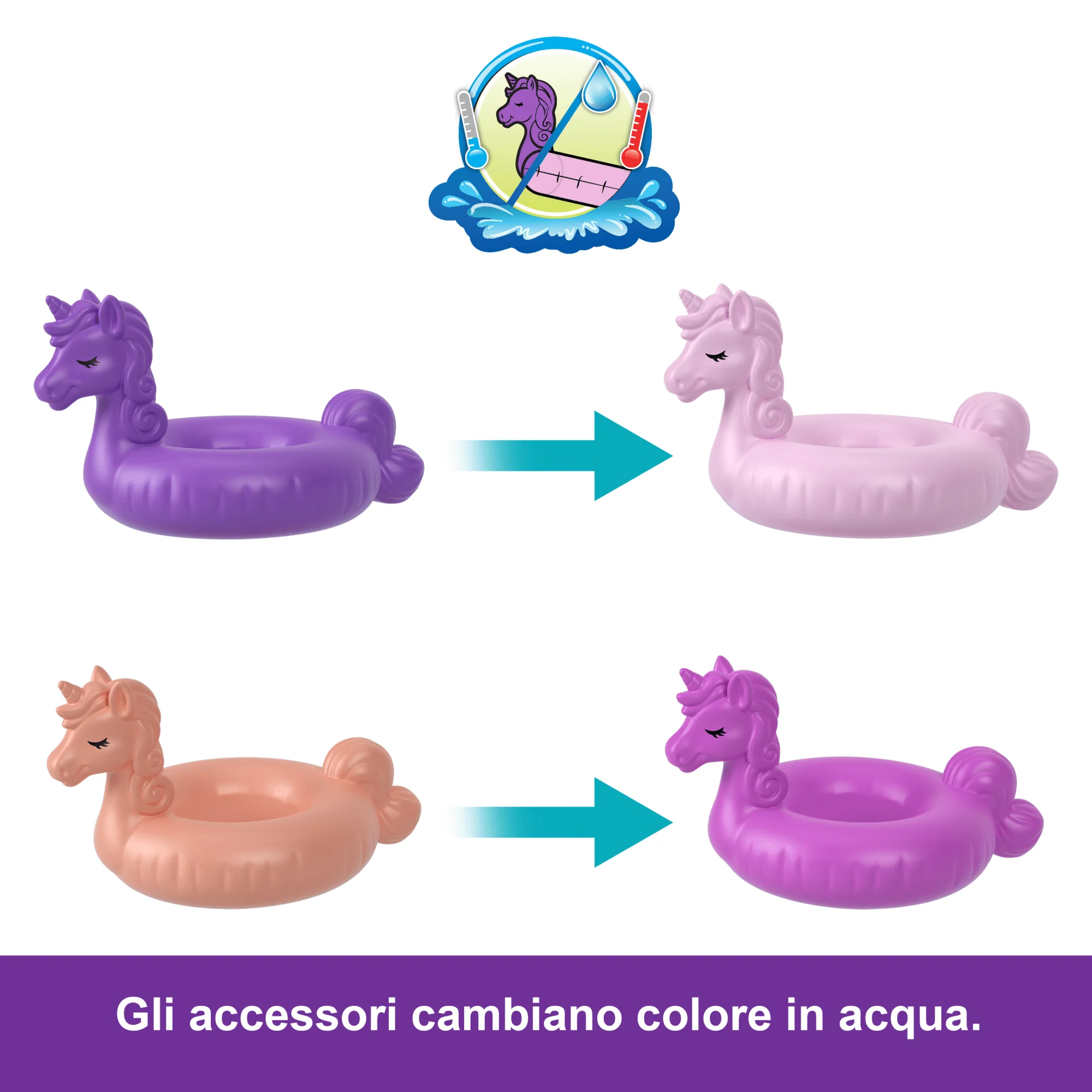 Polly Pocket Avventura Sull’Isola Dei Cristalli Unicorno Cofanetto, Playset Con 2 Micro Bambole E 12 Accessori - Image 4