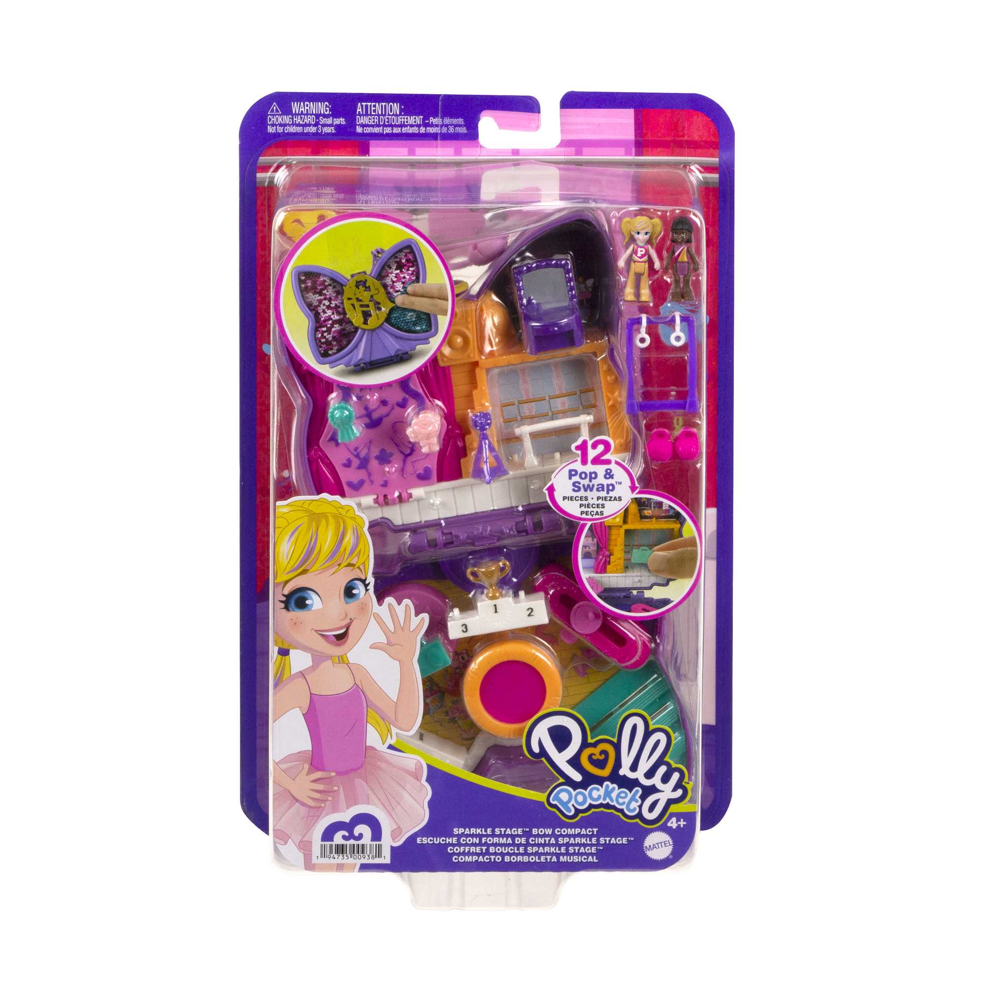 Polly Pocket Sparkle Stage Bow Compact - Image 7