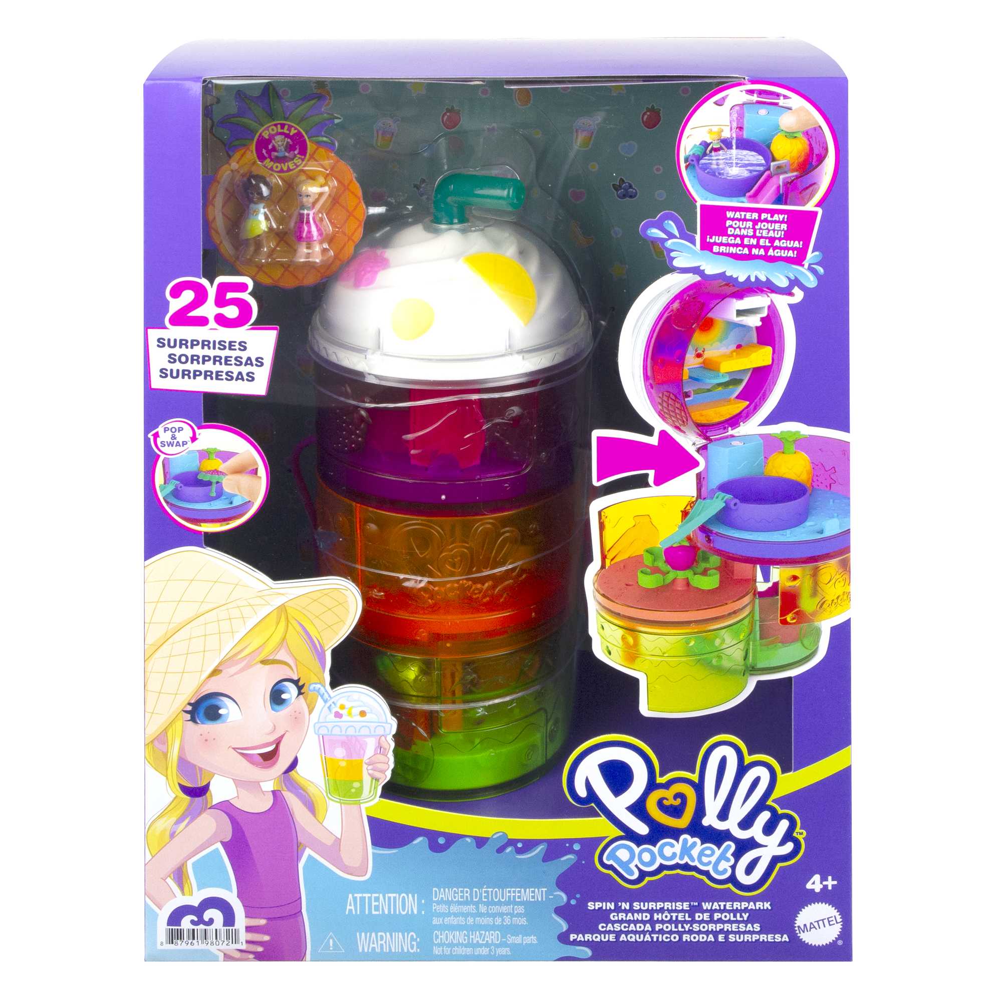 Polly Pocket Spin ‘n Surprise Waterpark Compact Playset - Image 6